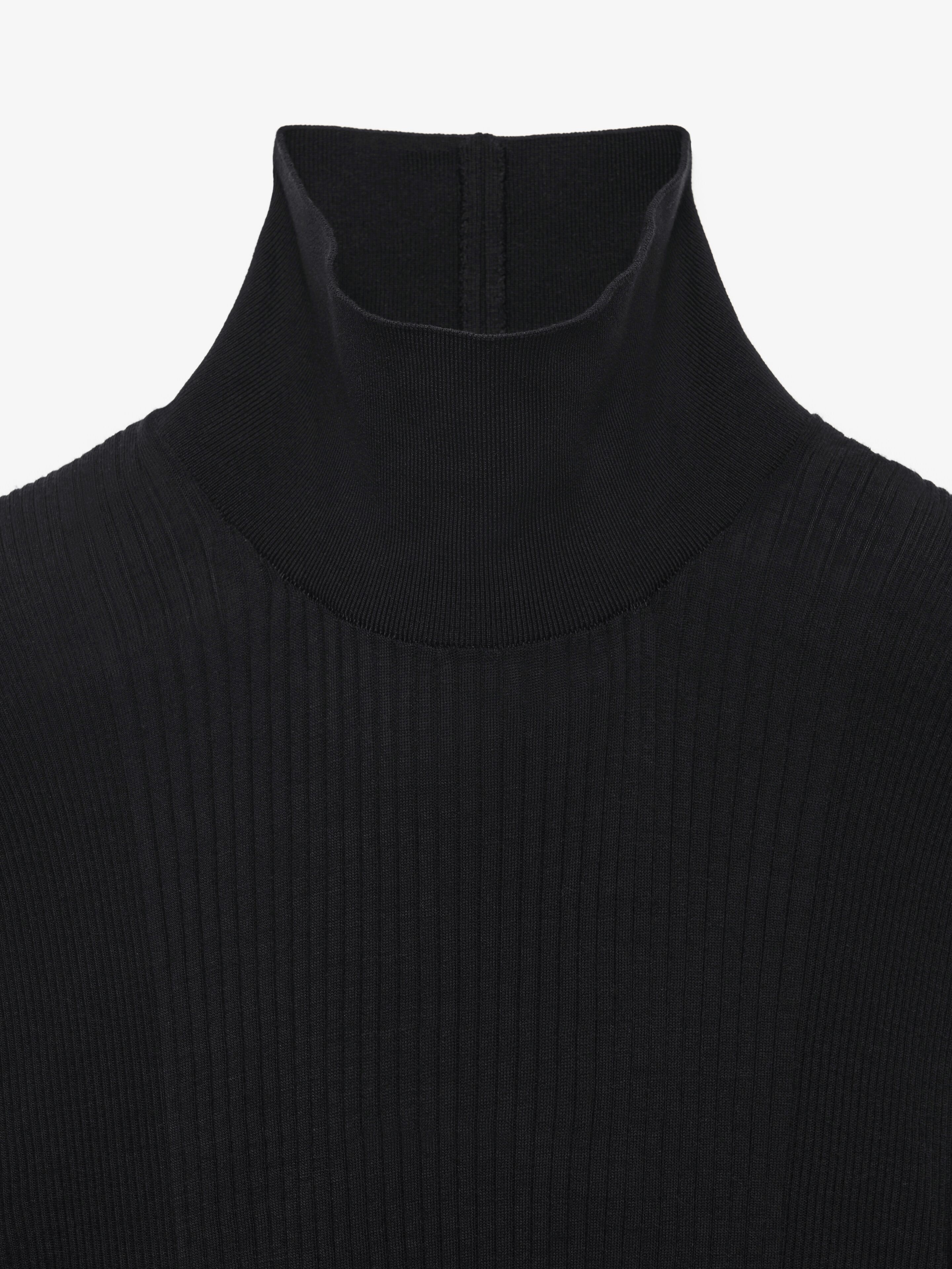 MOCK NECK SWEATER IN TUBULAR KNIT - 5