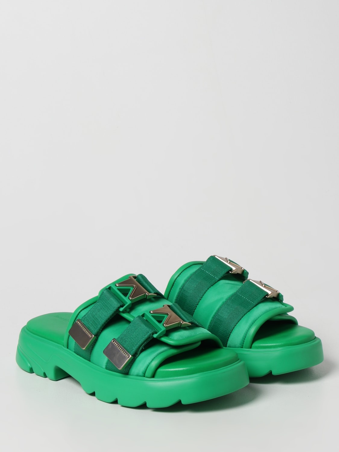 Bottega Veneta Flash rubber and canvas sandals - 2