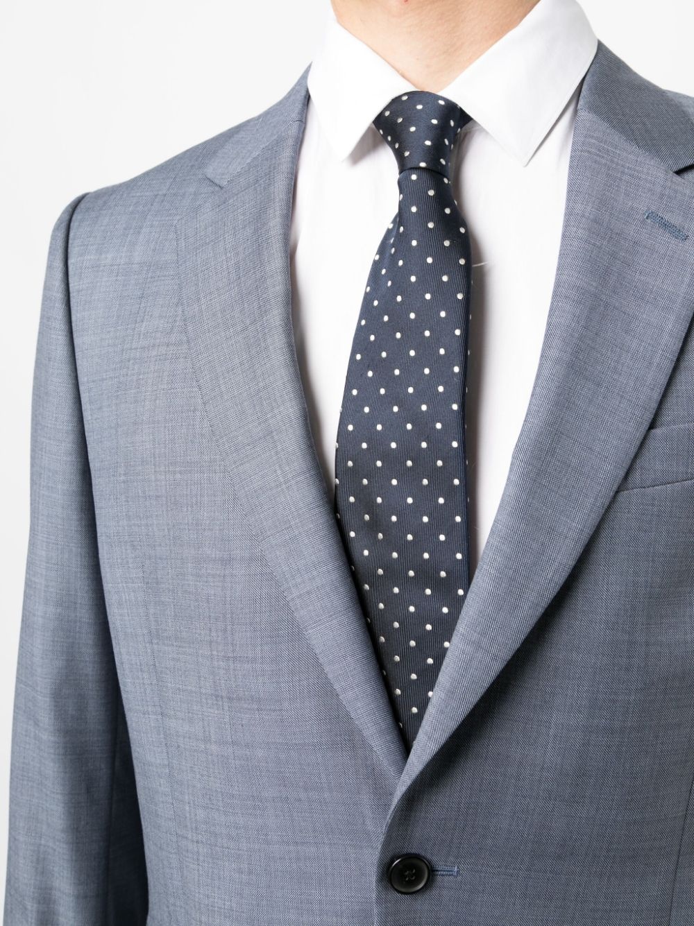 single-breasted wool suit - 5