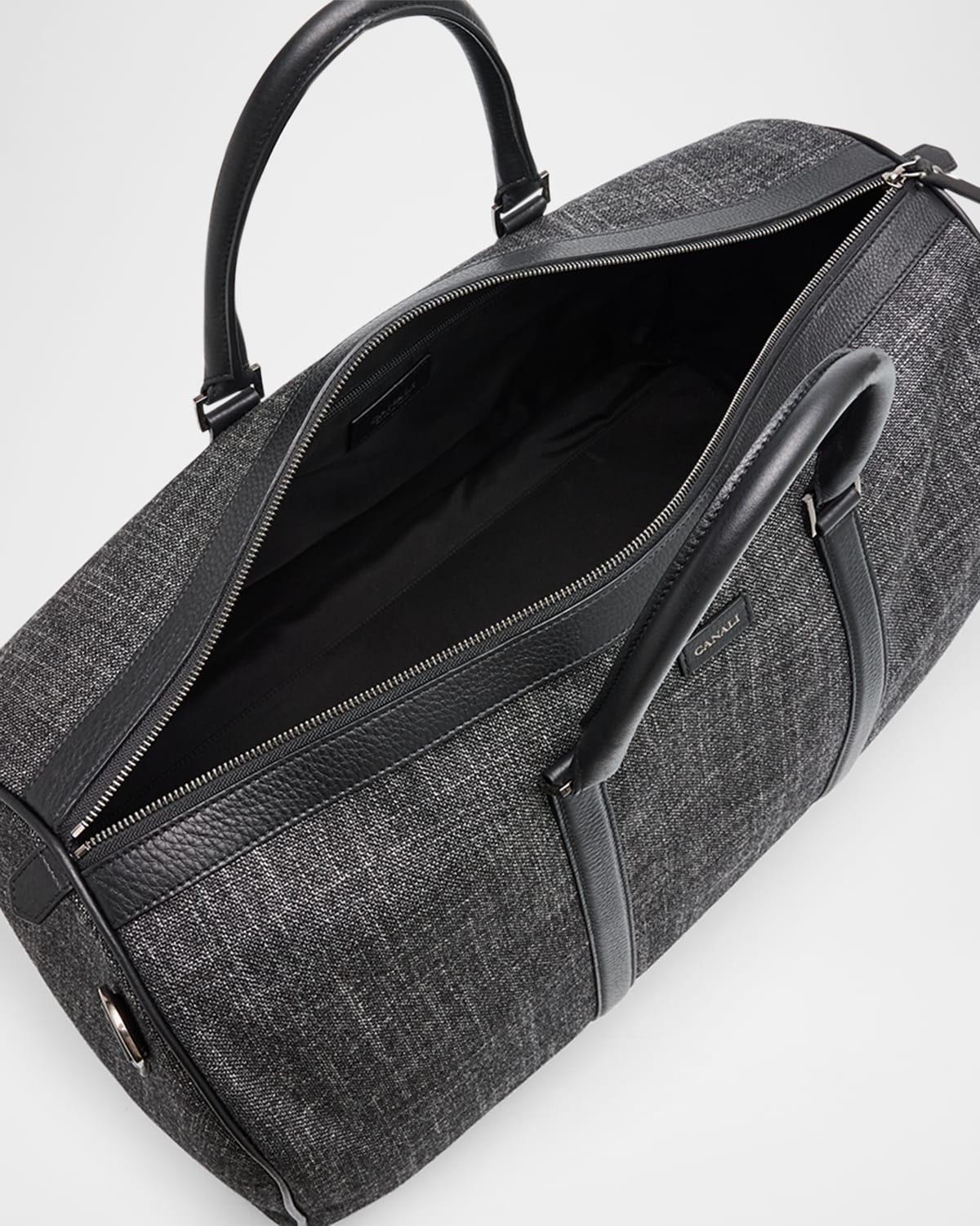 Men's Melange Leather-Trim Duffel Bag - 4