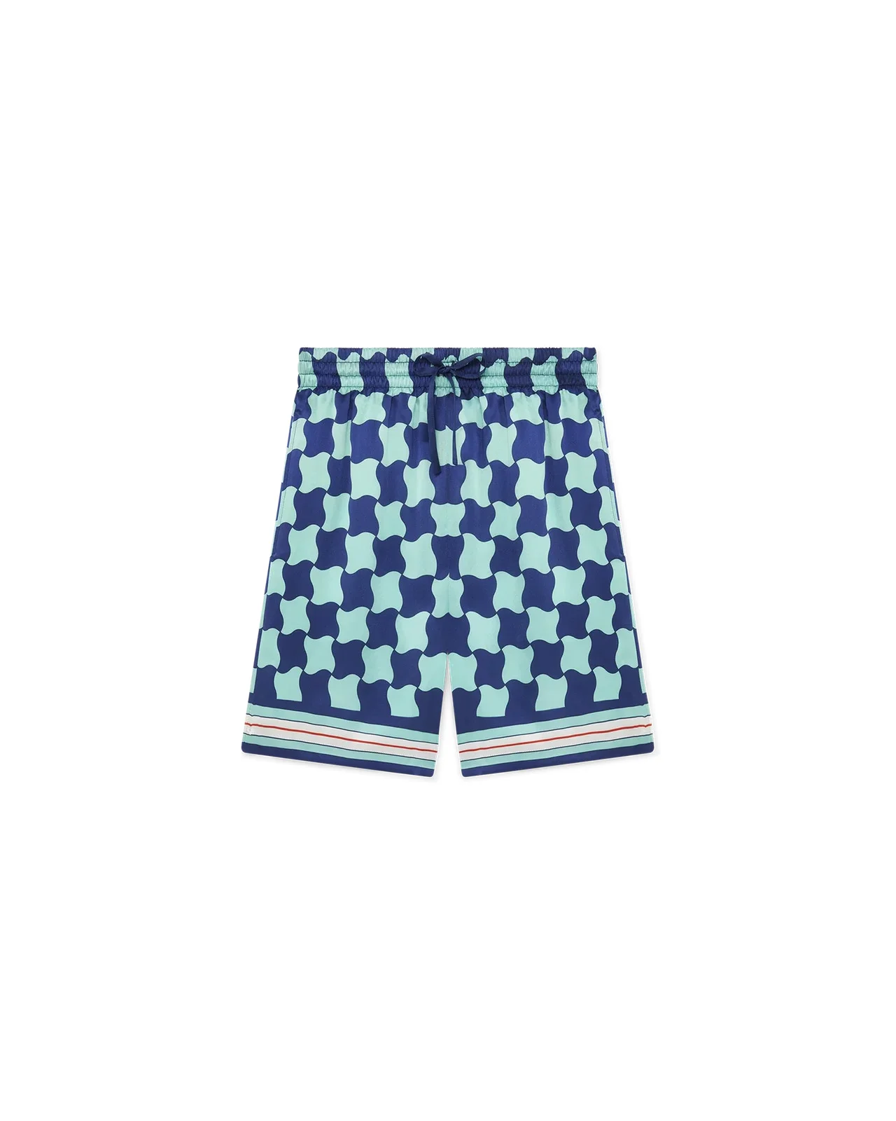 Pool Tile Silk Shorts - 1