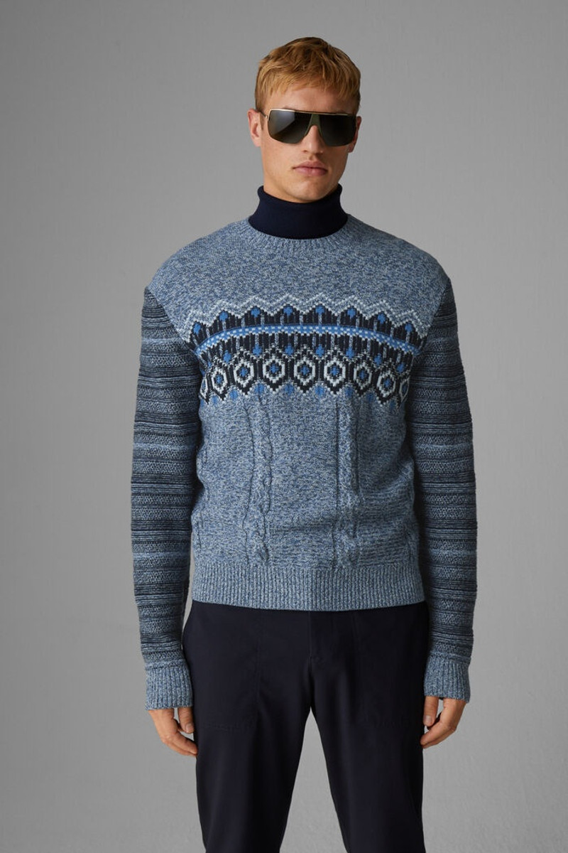 Mael Knitted pullover in Blue 2