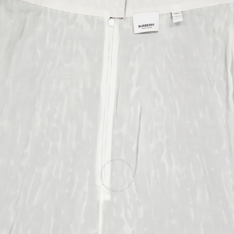 Burberry Monochrome Leopard Print Fluid Pleated Skirt - 7