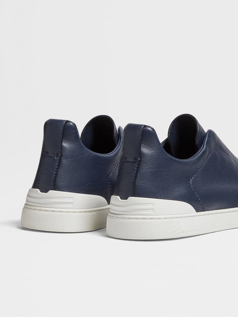 ZEGNA BLUE TRIPLE STITCH™ SECONDSKIN SNEAKERS outlook