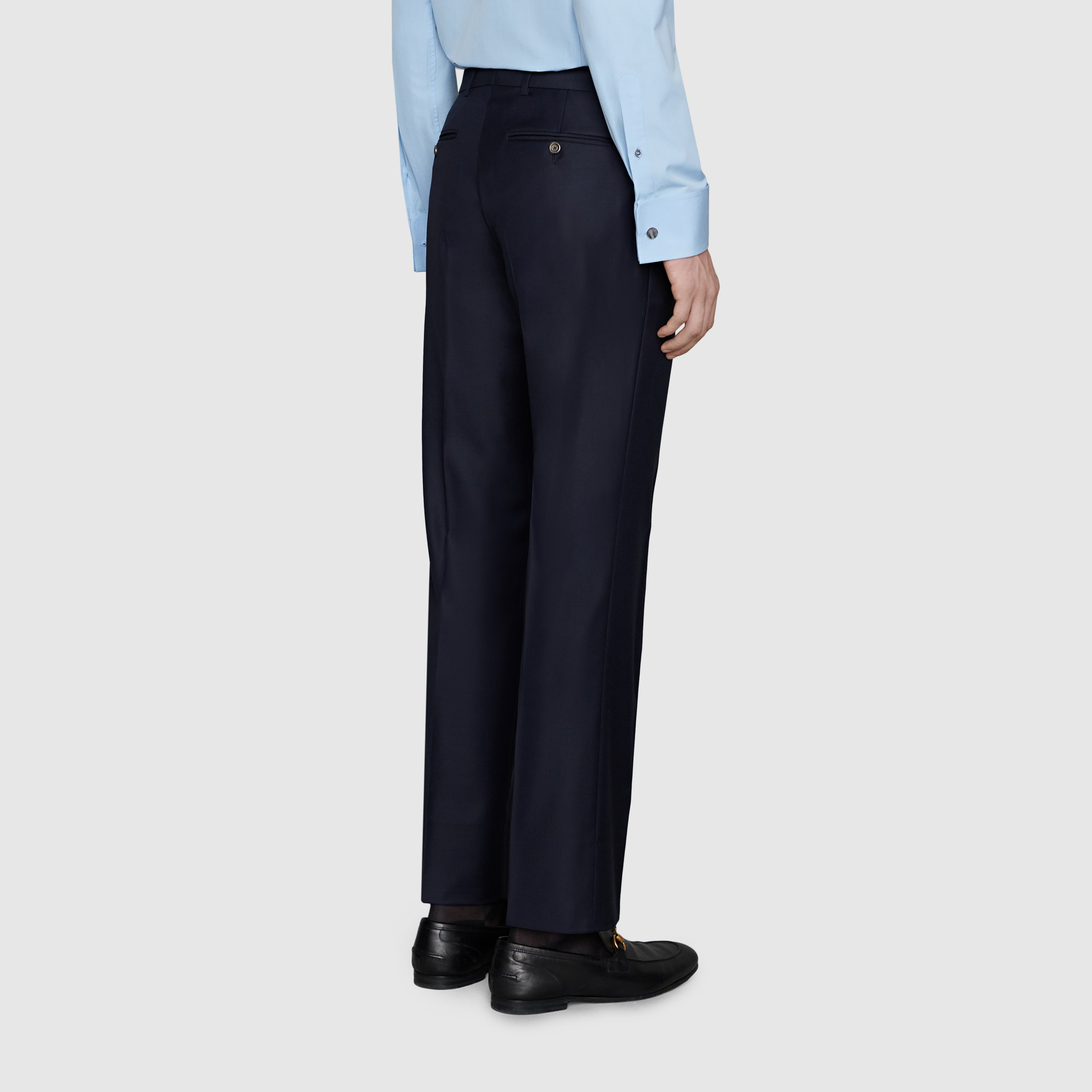 Straight fit wool suit - 6