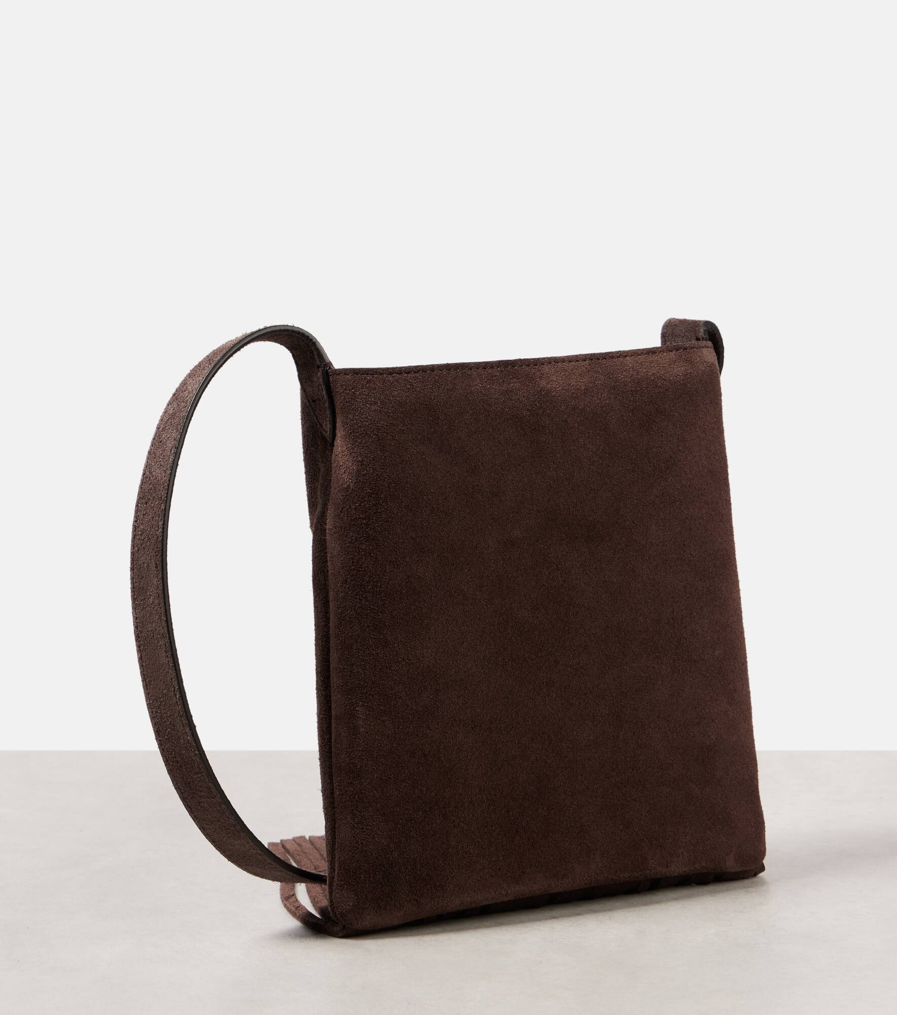 Nellcôte fringed suede crossbody bag - 4