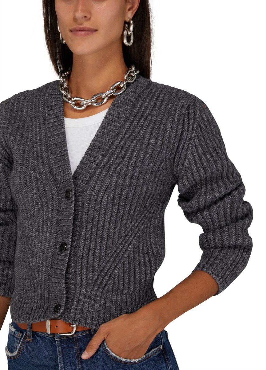 Cropped cardigan - 4