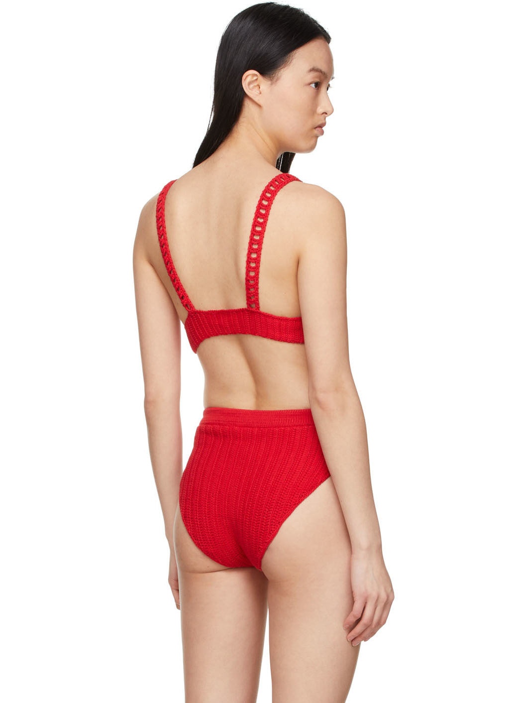Red Cotton Bikini - 3