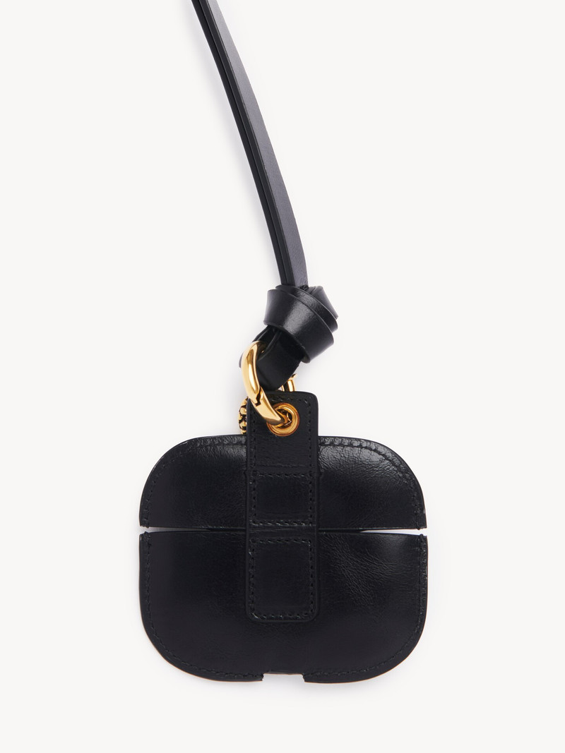 CHLOÉ SYMBOLS SNAKE EARPODS CASE IN GRAINED LEATHER 3