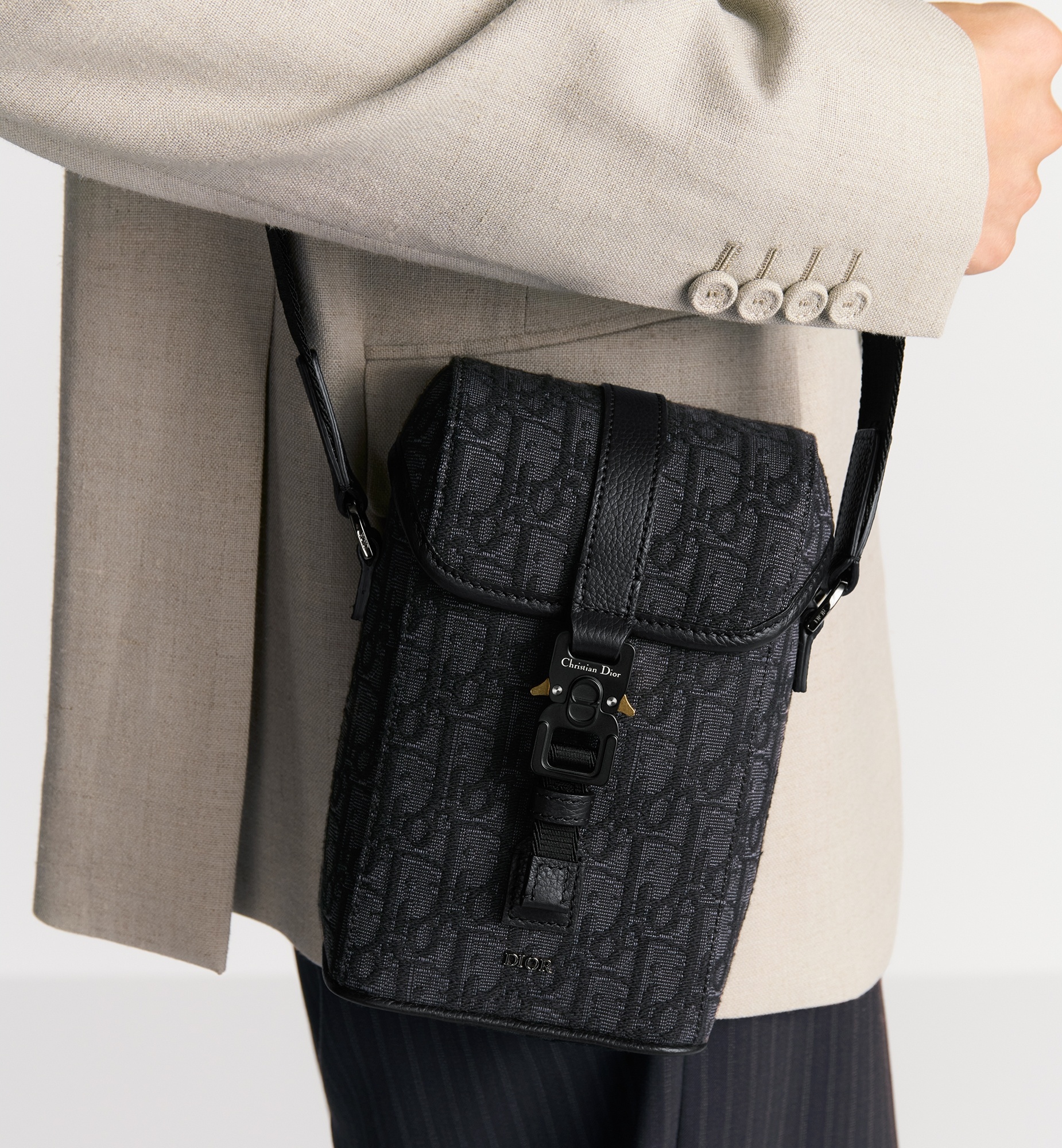 Mini Dior Hit the Road Vertical Messenger Bag with Flap - 3