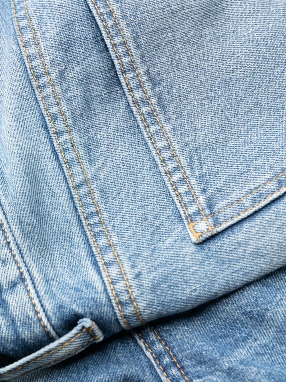 mid-rise straight-leg jeans - 7