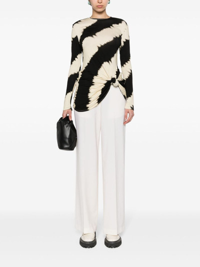 MSGM high-waist tailored trousers outlook