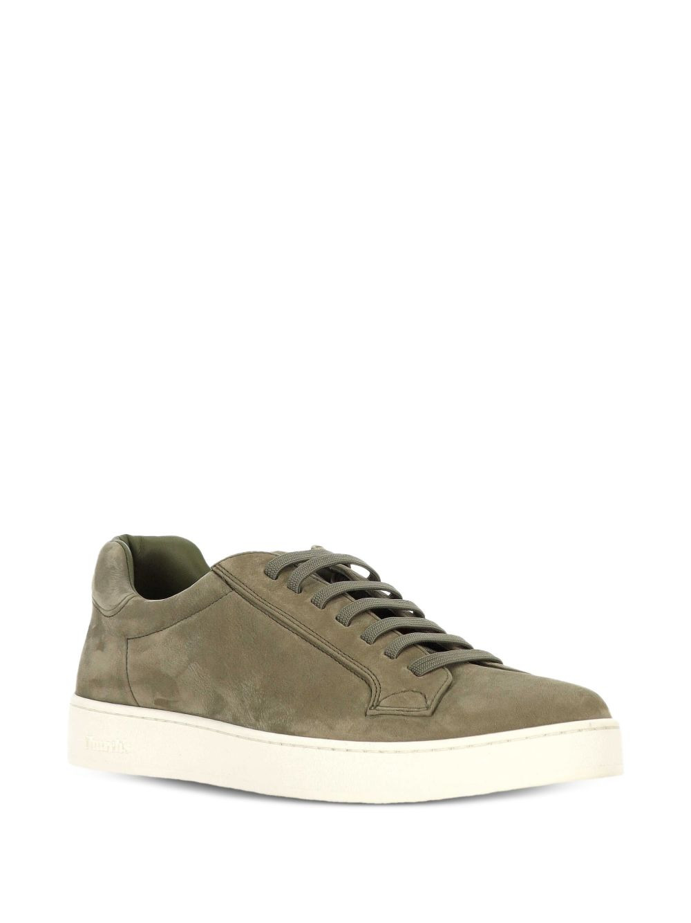lace-up calfskin sneakers - 2