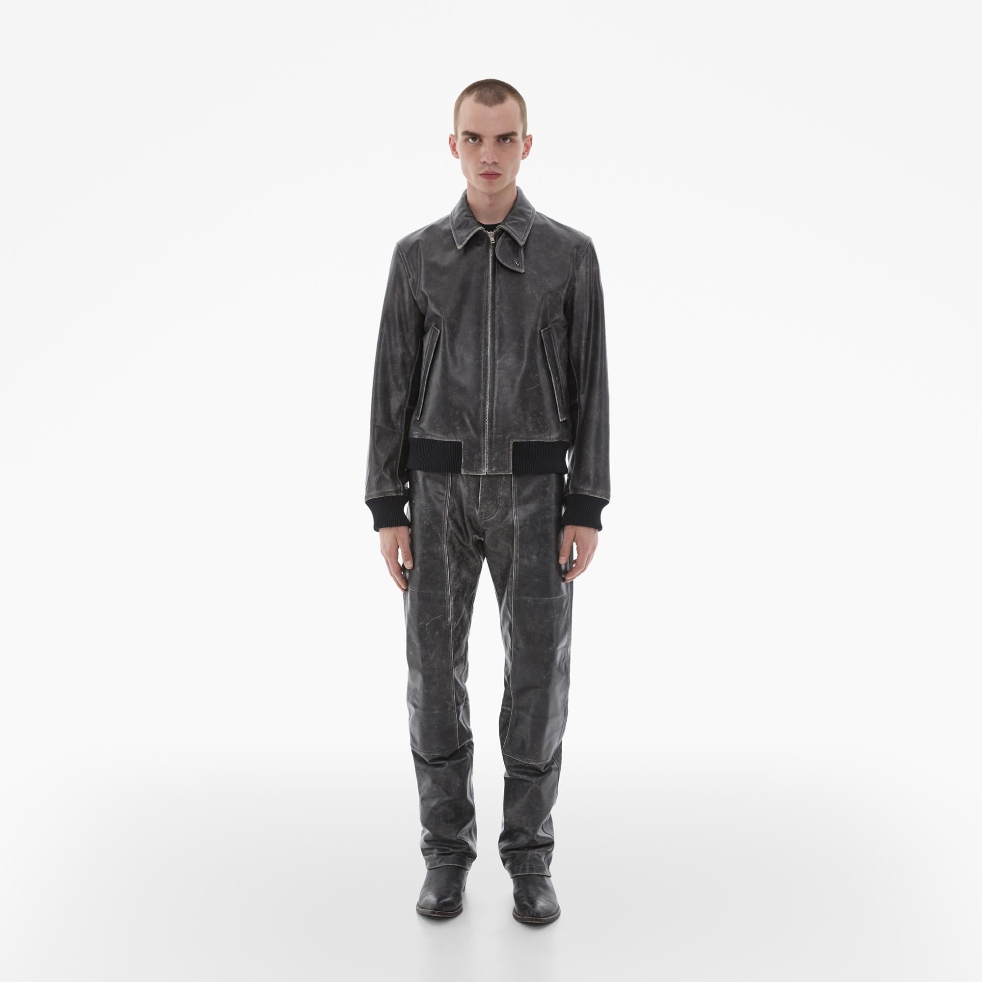 LEATHER BOMBER JACKET - 8