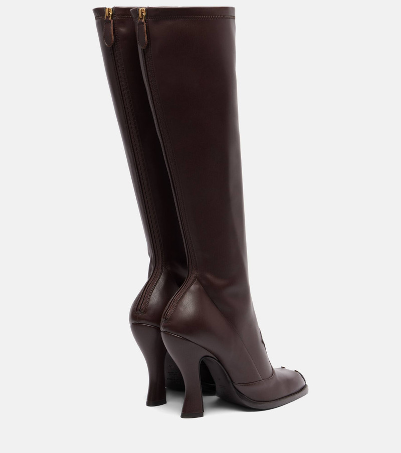 Studded leather knee-high boots 2