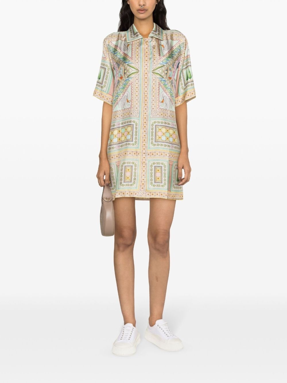 Le Labyrinthe silk shift dress - 2