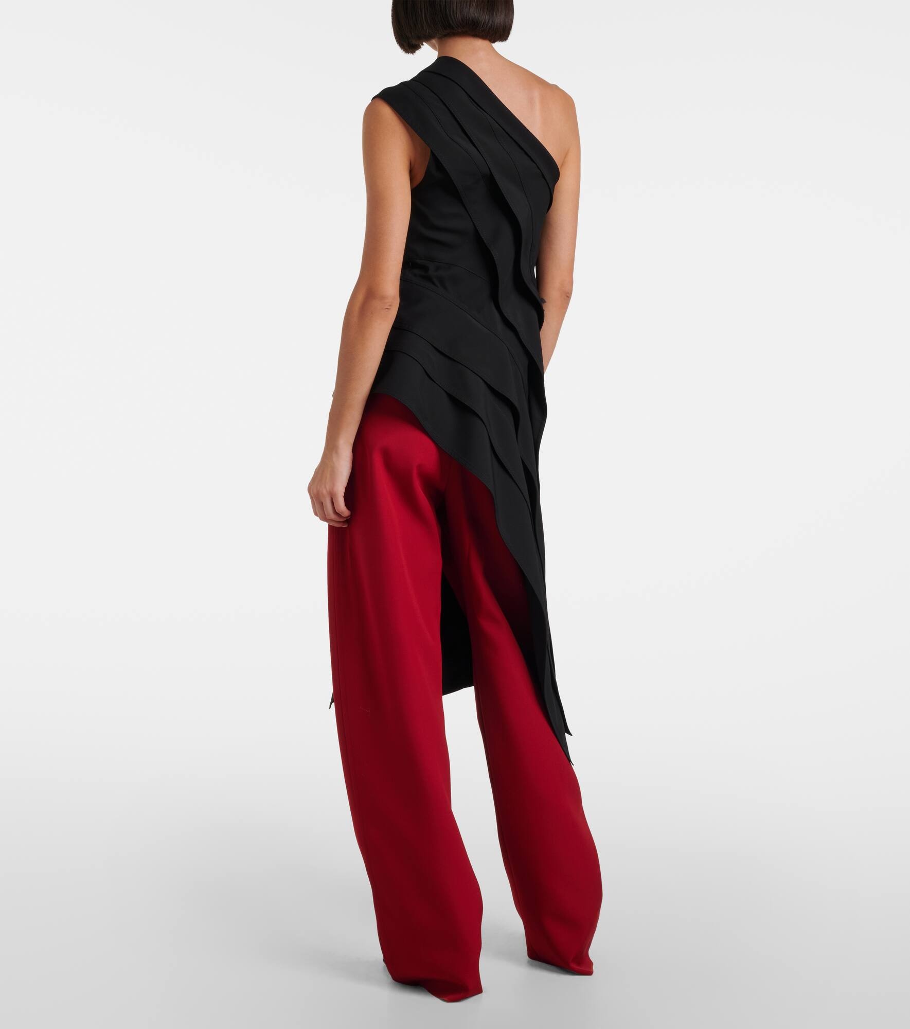 One-shoulder jersey top - 3