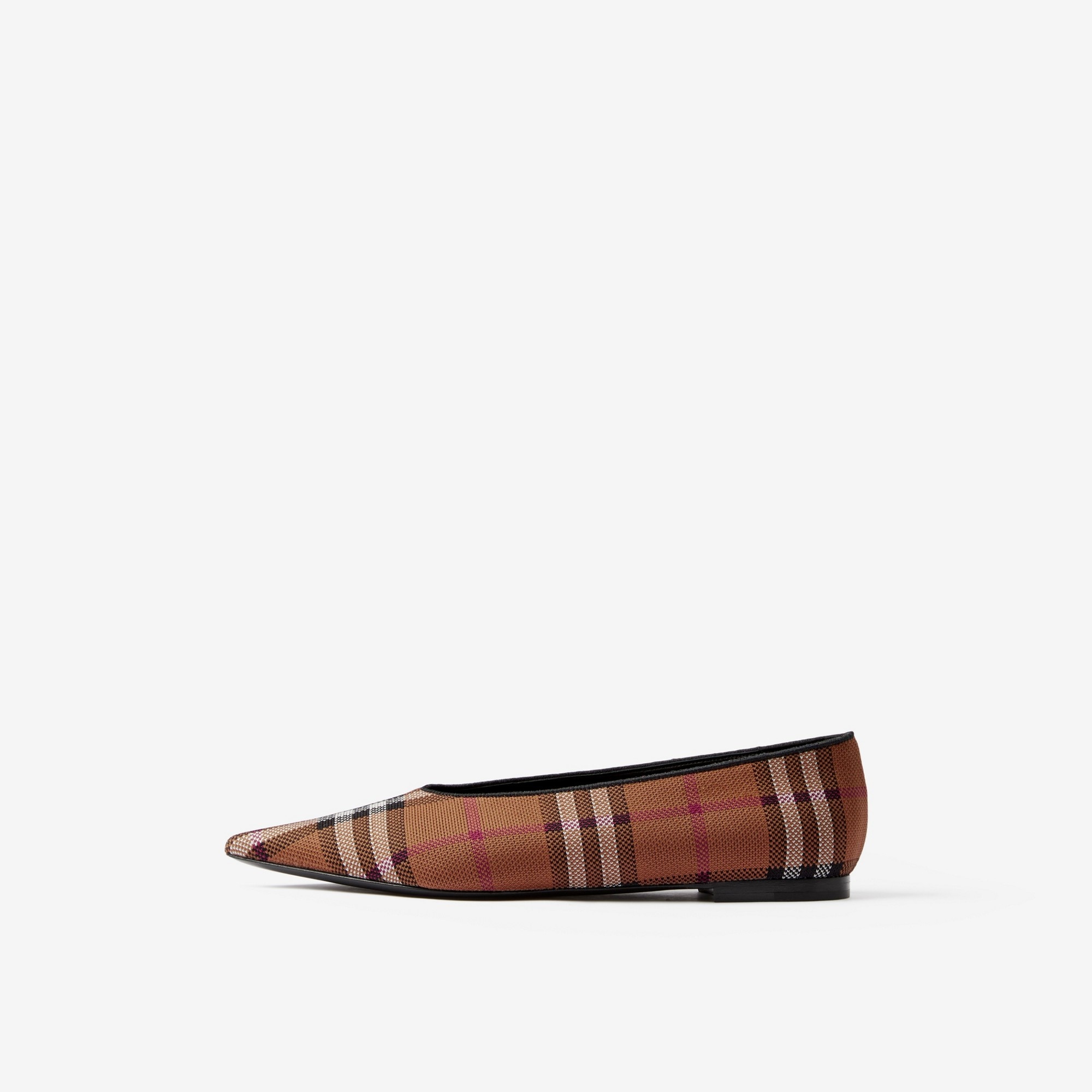 Vintage Check Point-toe Ballerinas - 5