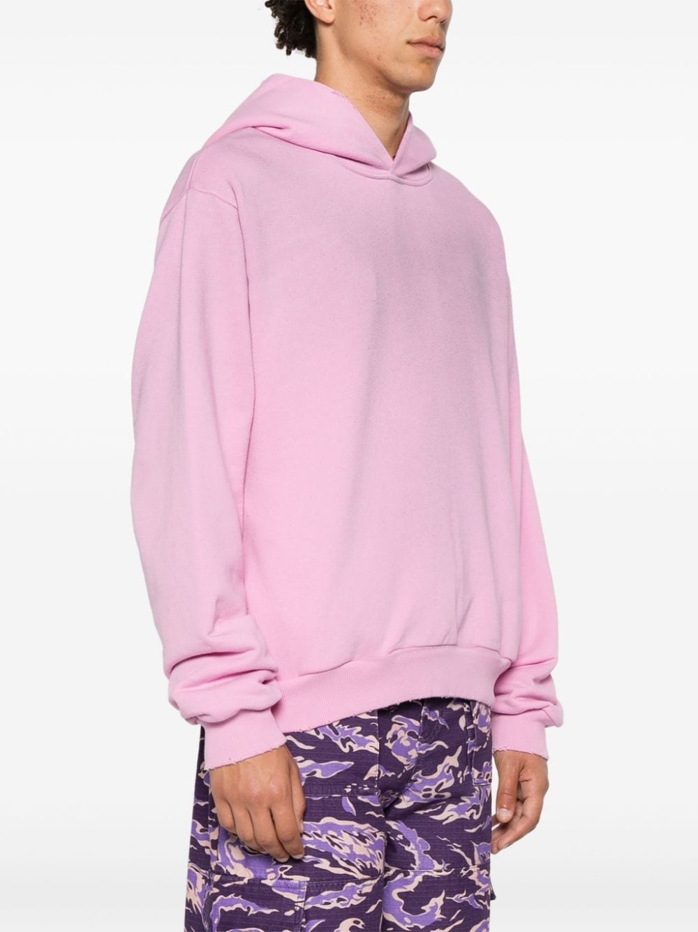 logo-print distressed hoodie - 5