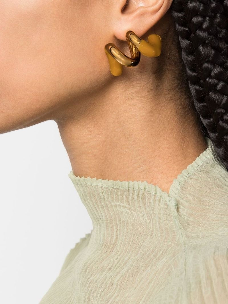 SUNNEI small rubberized curly earrings outlook