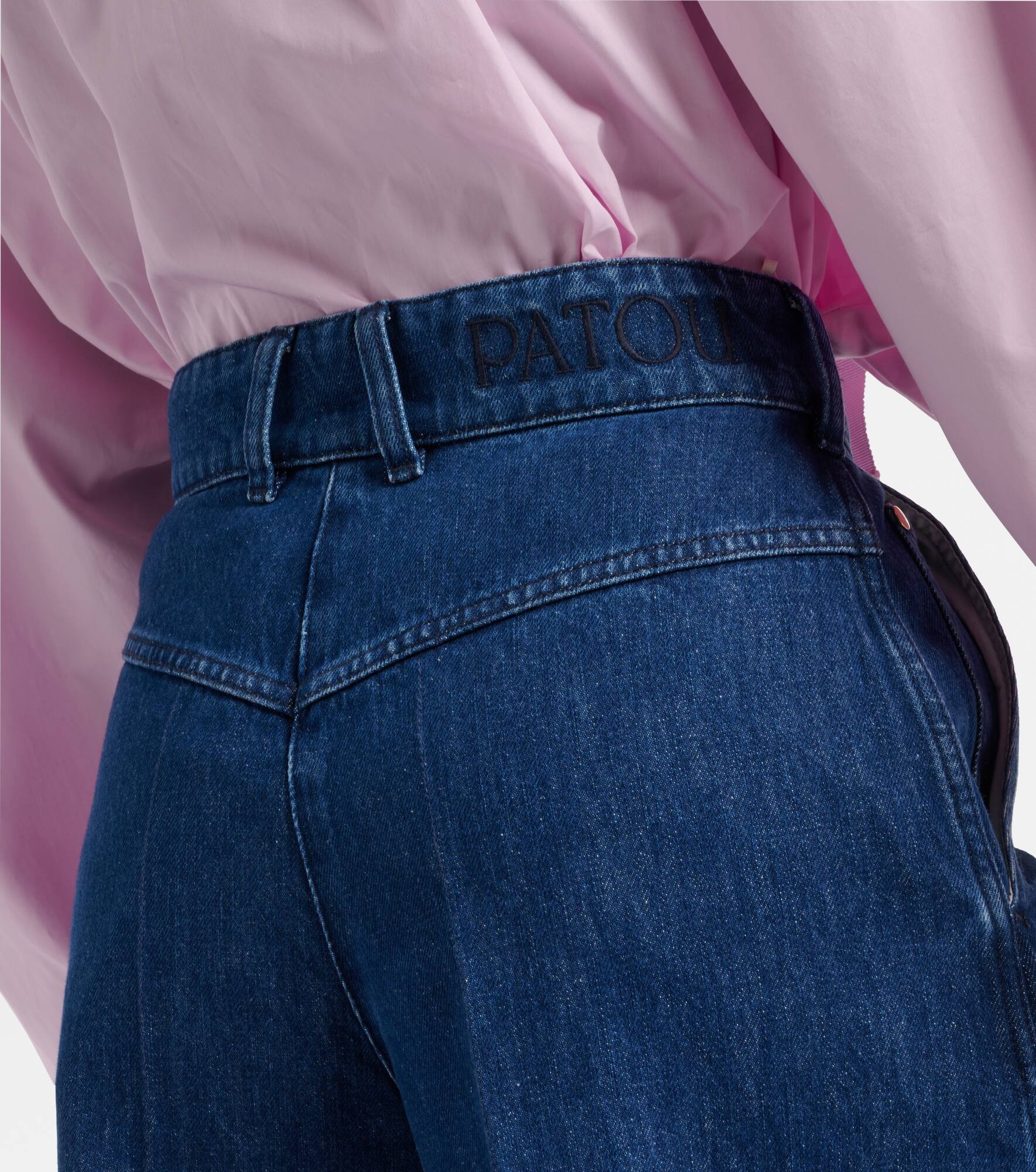 Mid-rise wide-leg jeans - 6