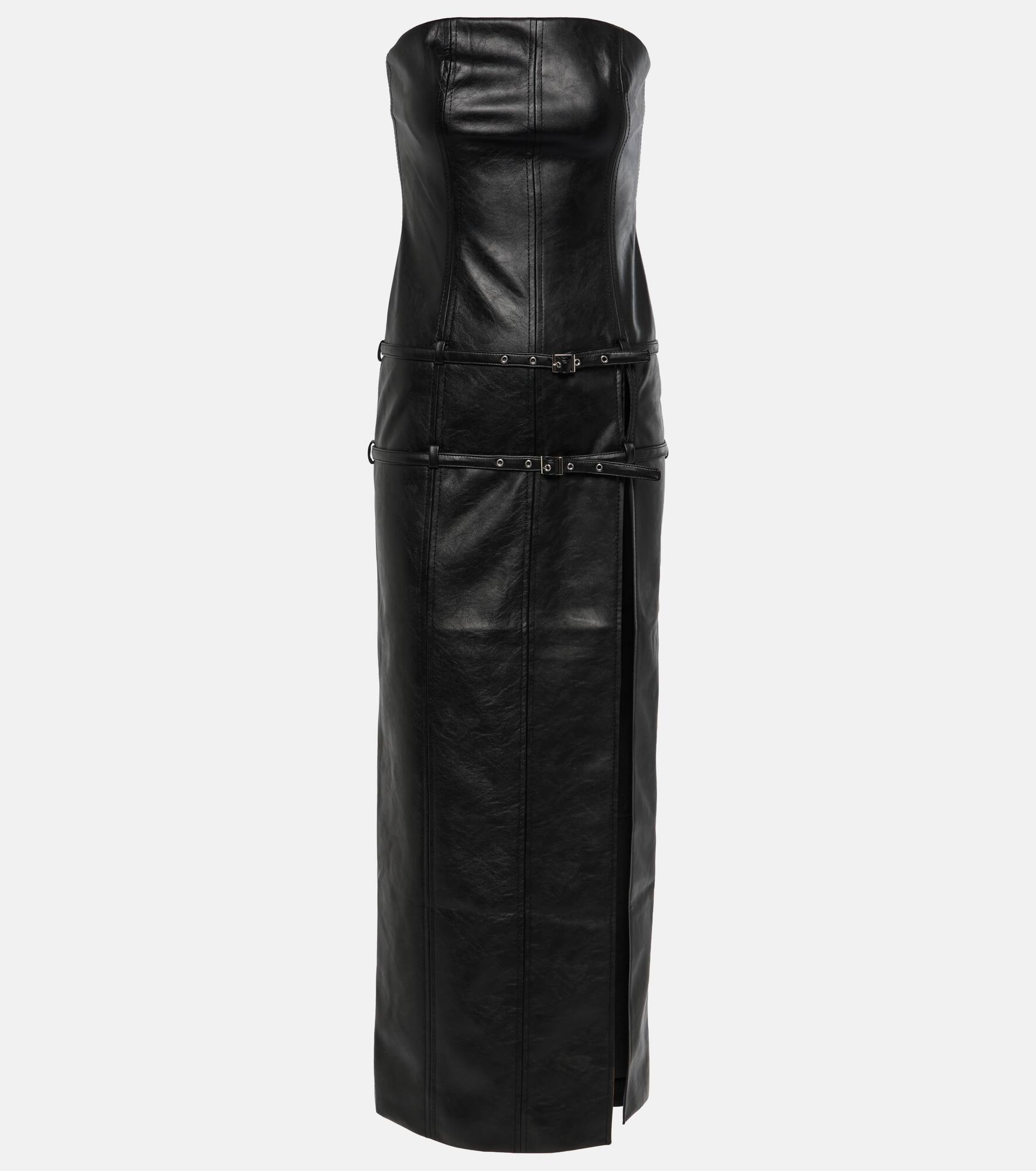 Saima faux leather maxi dress - 1