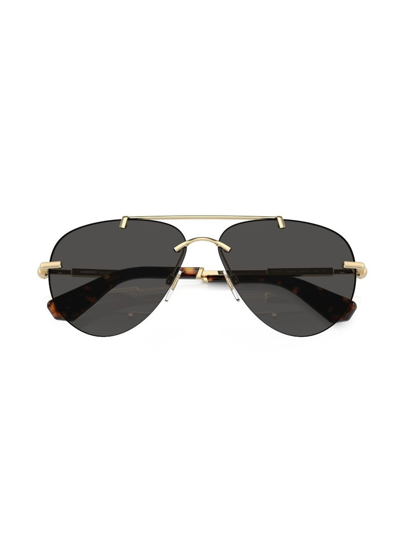 metallic pilot-frame sunglasses 5