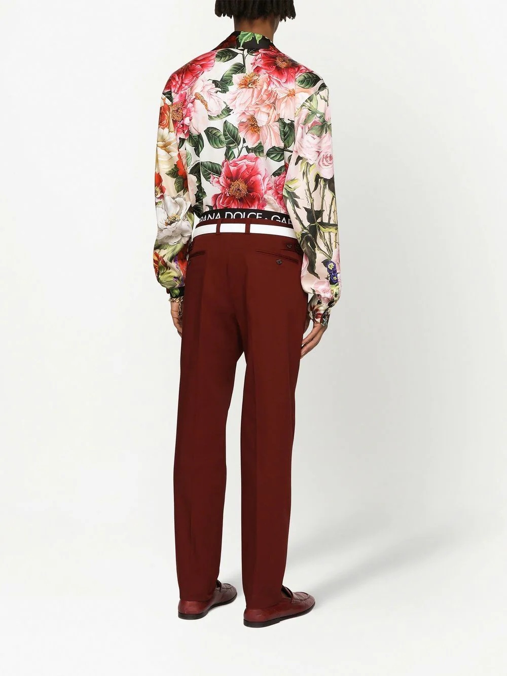 floral-print stretch-silk shirt - 4