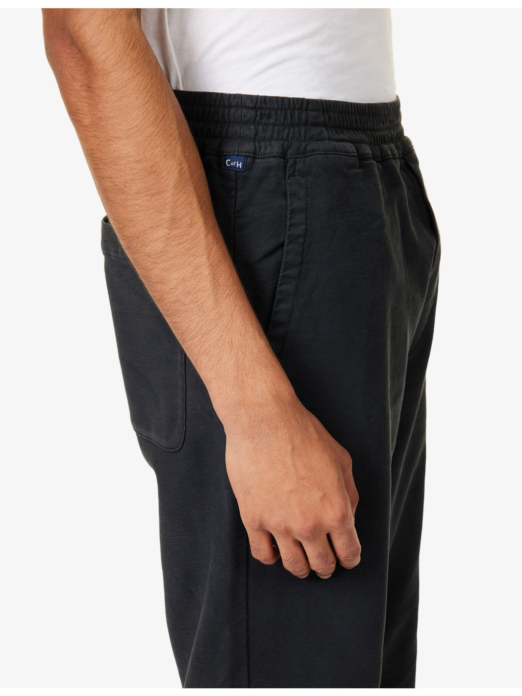 Pull On Straight-Leg Cotton-Blend Trousers - 5
