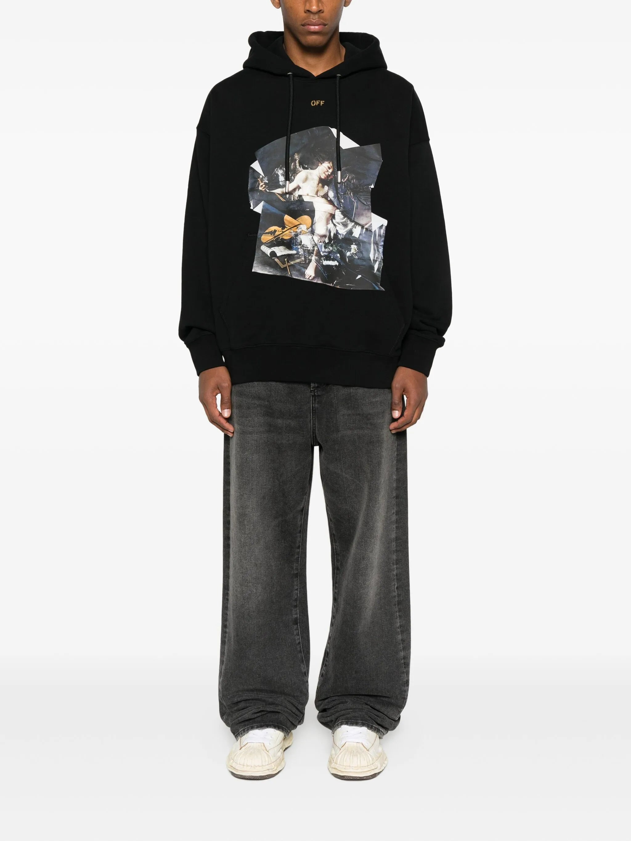 Off-white Artwork-print Hoodie - 3