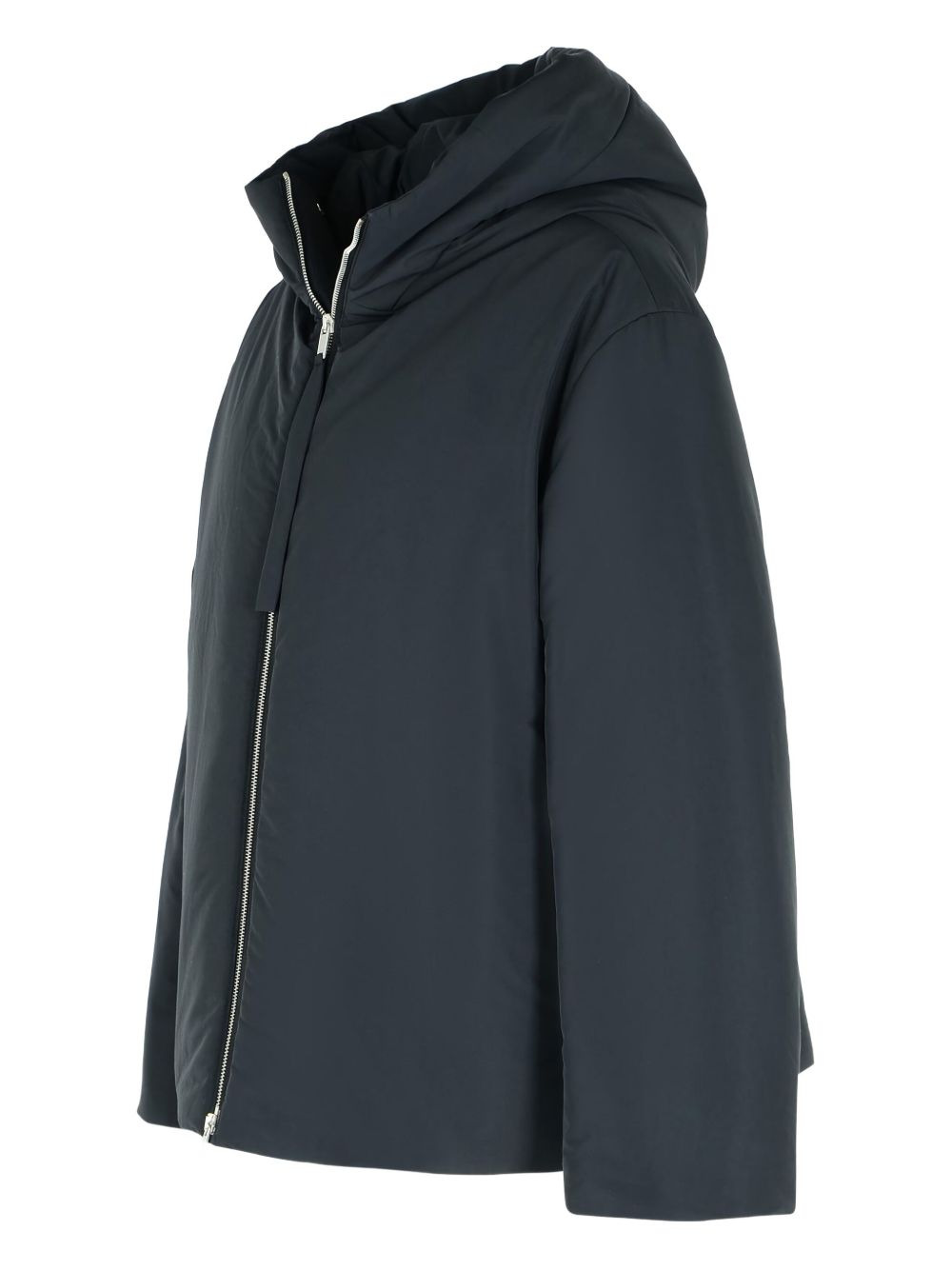 fixed-hood drawstring puffer jacket - 3