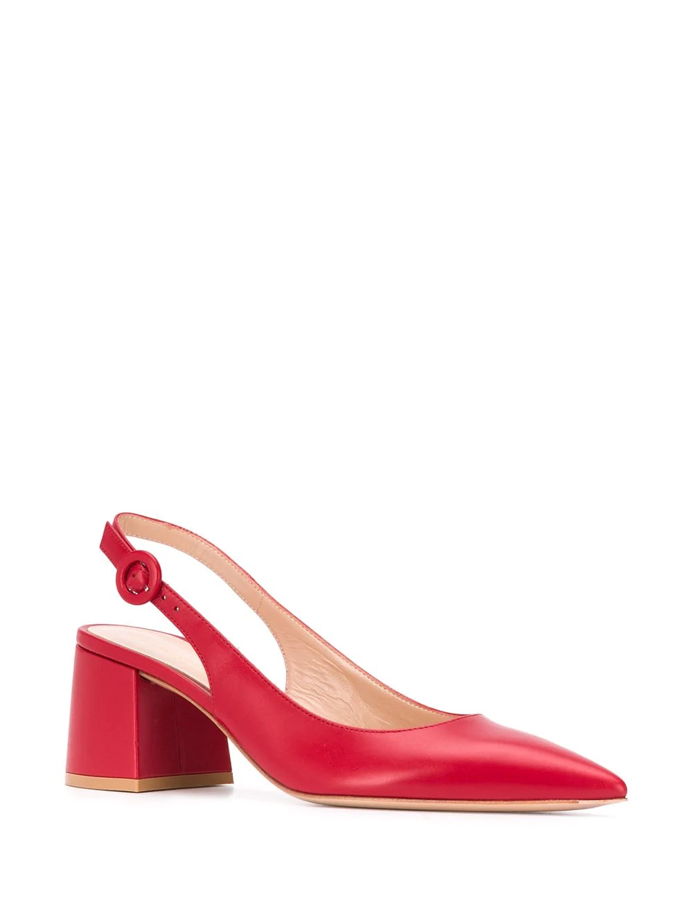 slingback block heel pumps - 2