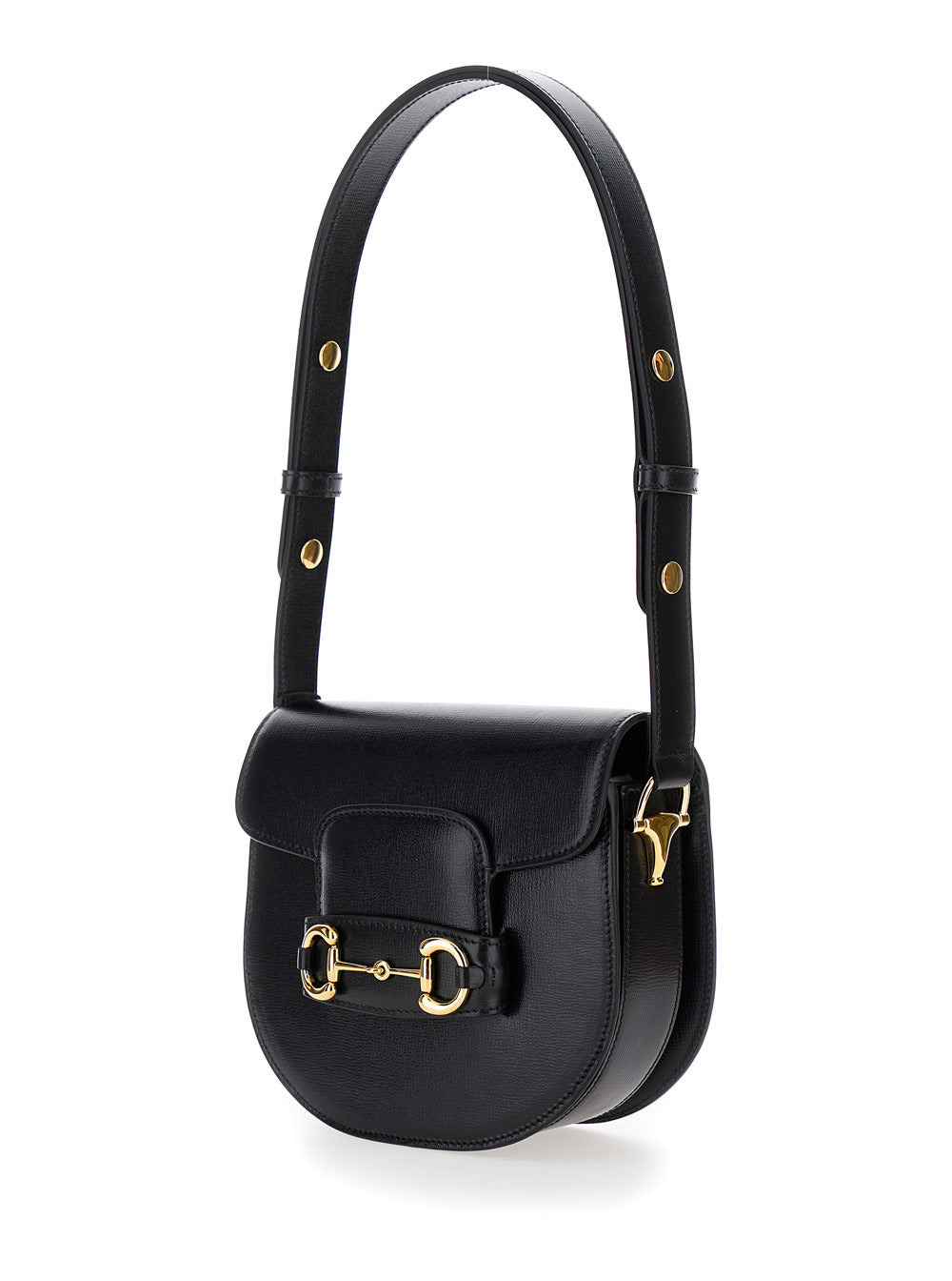 Gucci Women 'Gucci Horsebit 1955' Mini Black Shoulder Bag With Horsebit Detail In Leather Woman - 2