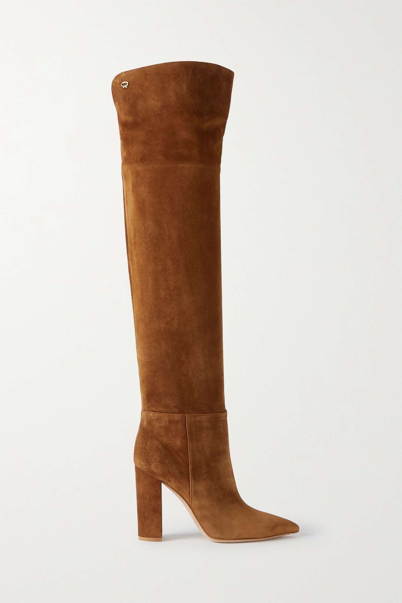 100 suede over-the-knee boots - 1