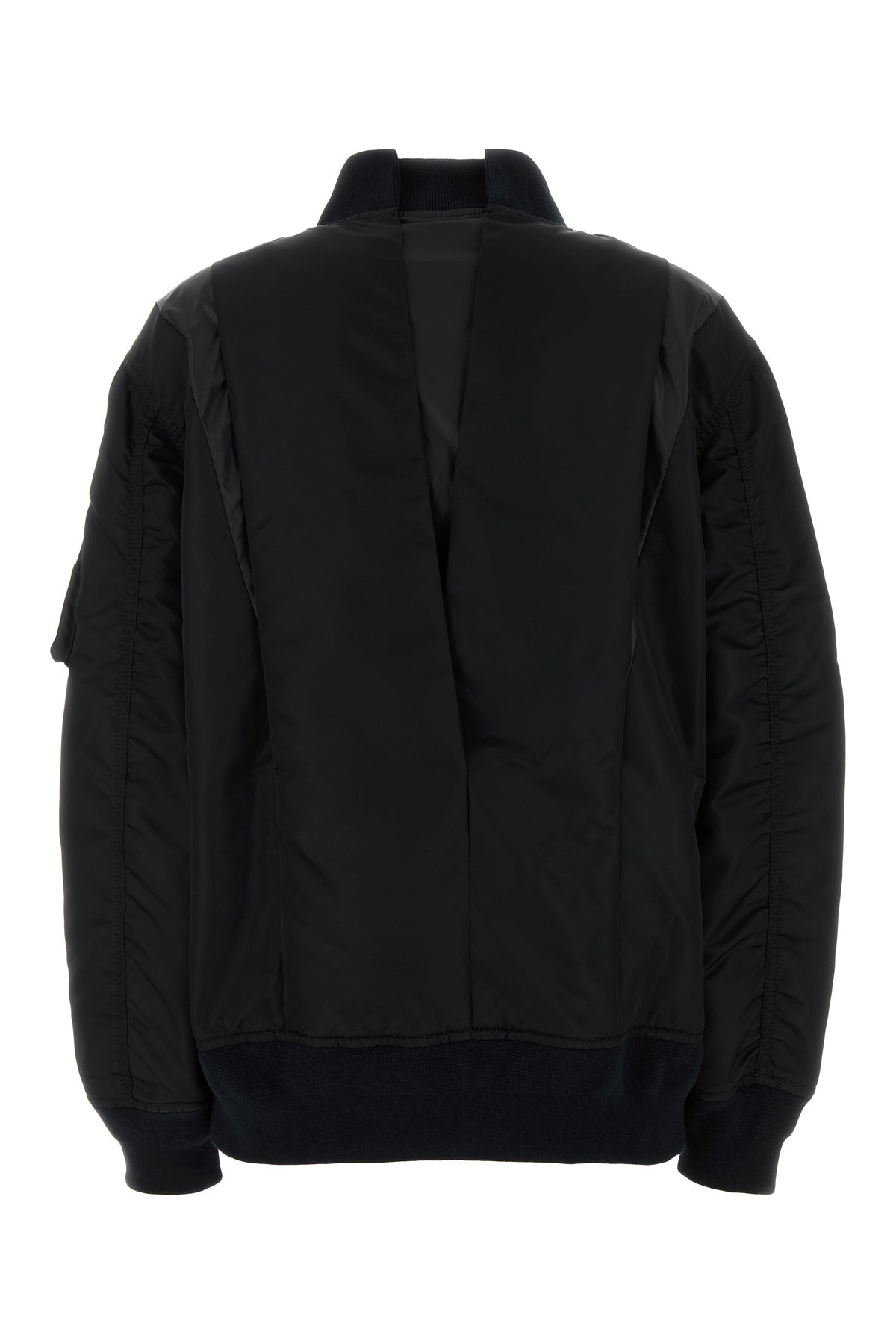 Black nylon bomber jacket - 2