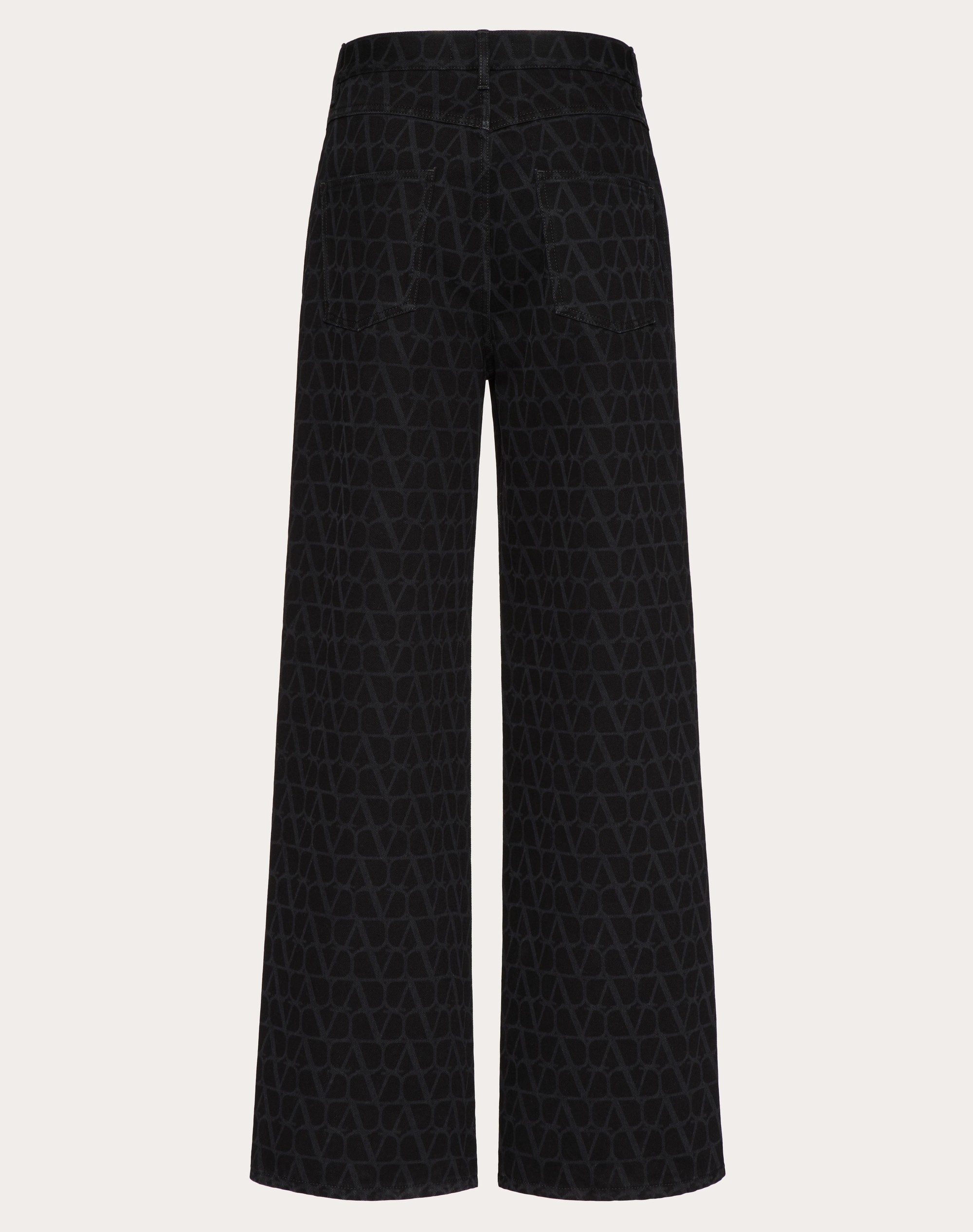 DENIM PANTS WITH TOILE ICONOGRAPHE PRINT - 2