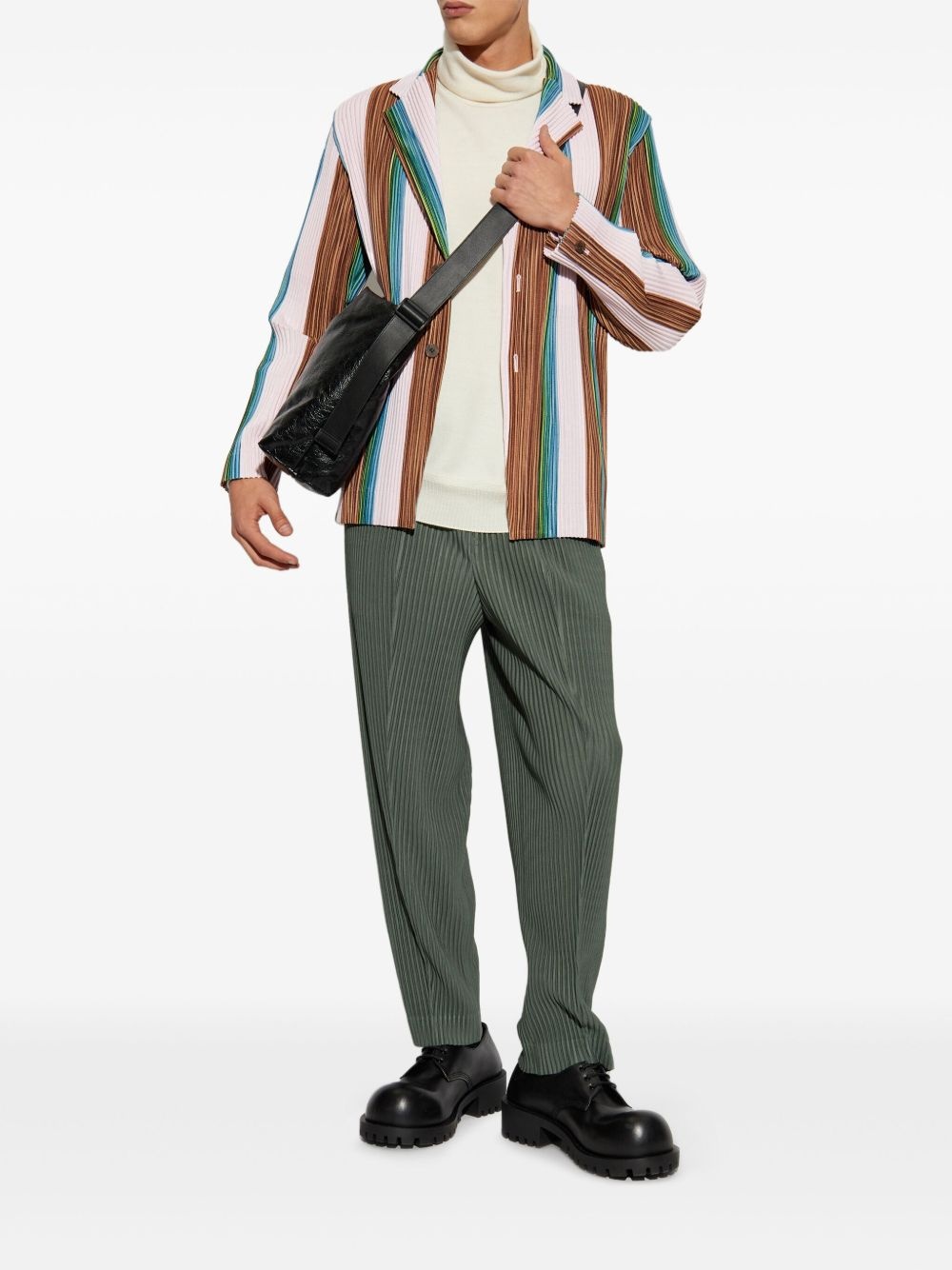 pleated blazer - 2