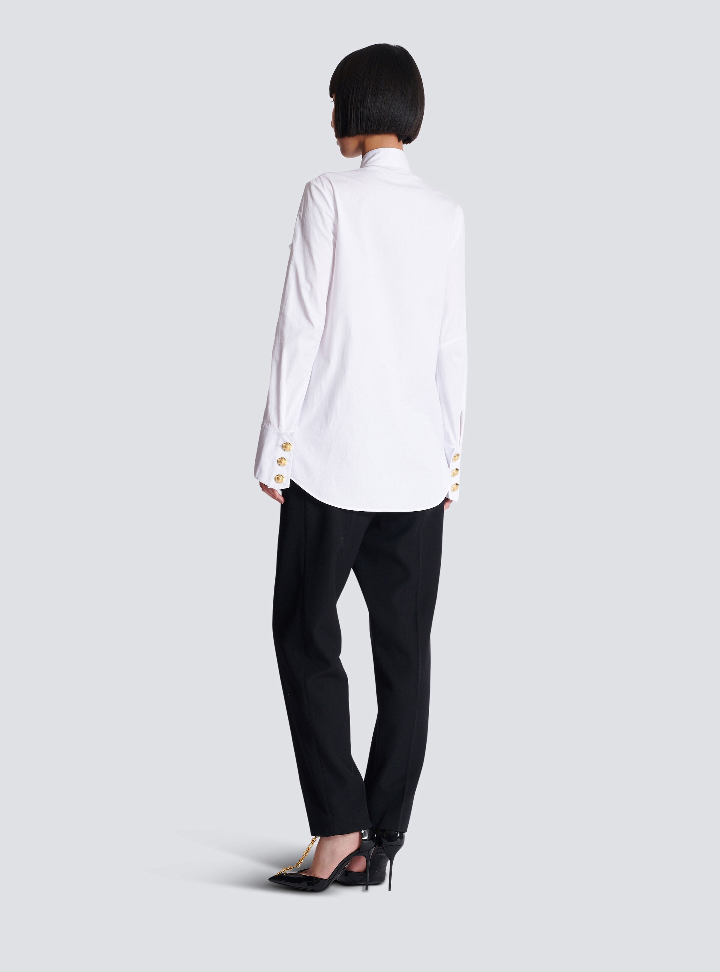 Ruffled poplin shirt - 4