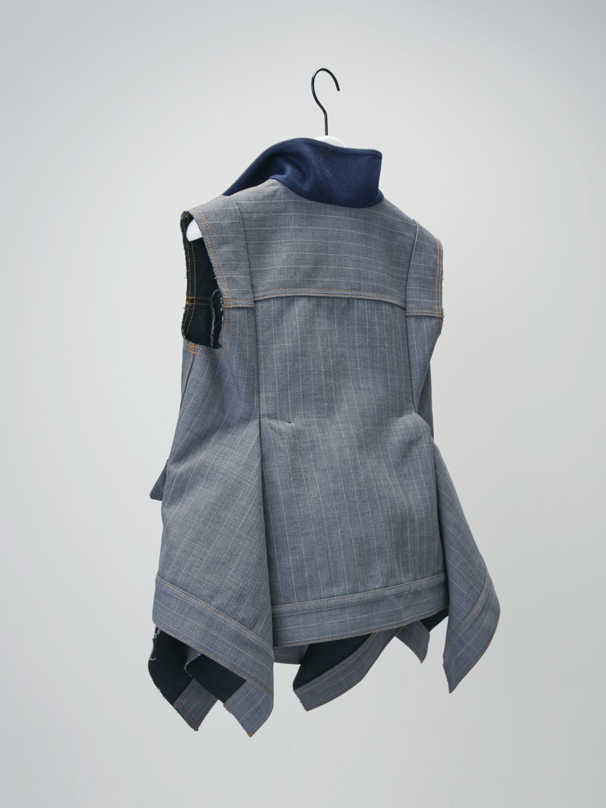 Chalk Stripe Bonding Vest - 5