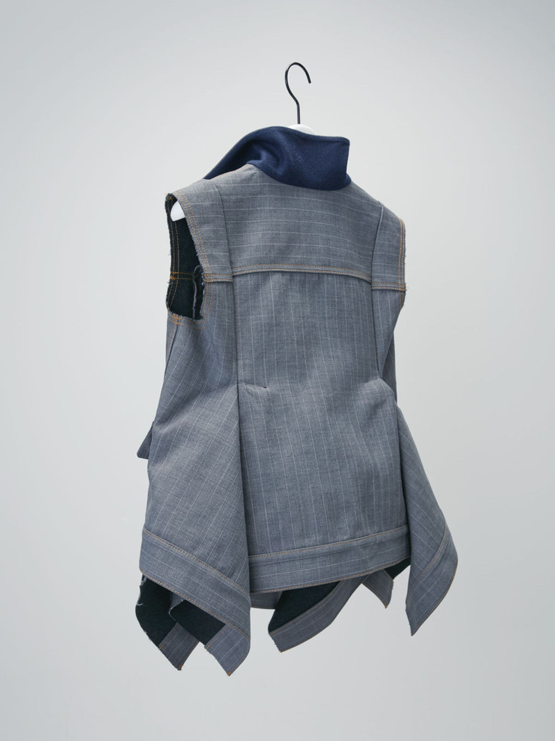 Chalk Stripe Bonding Vest 5
