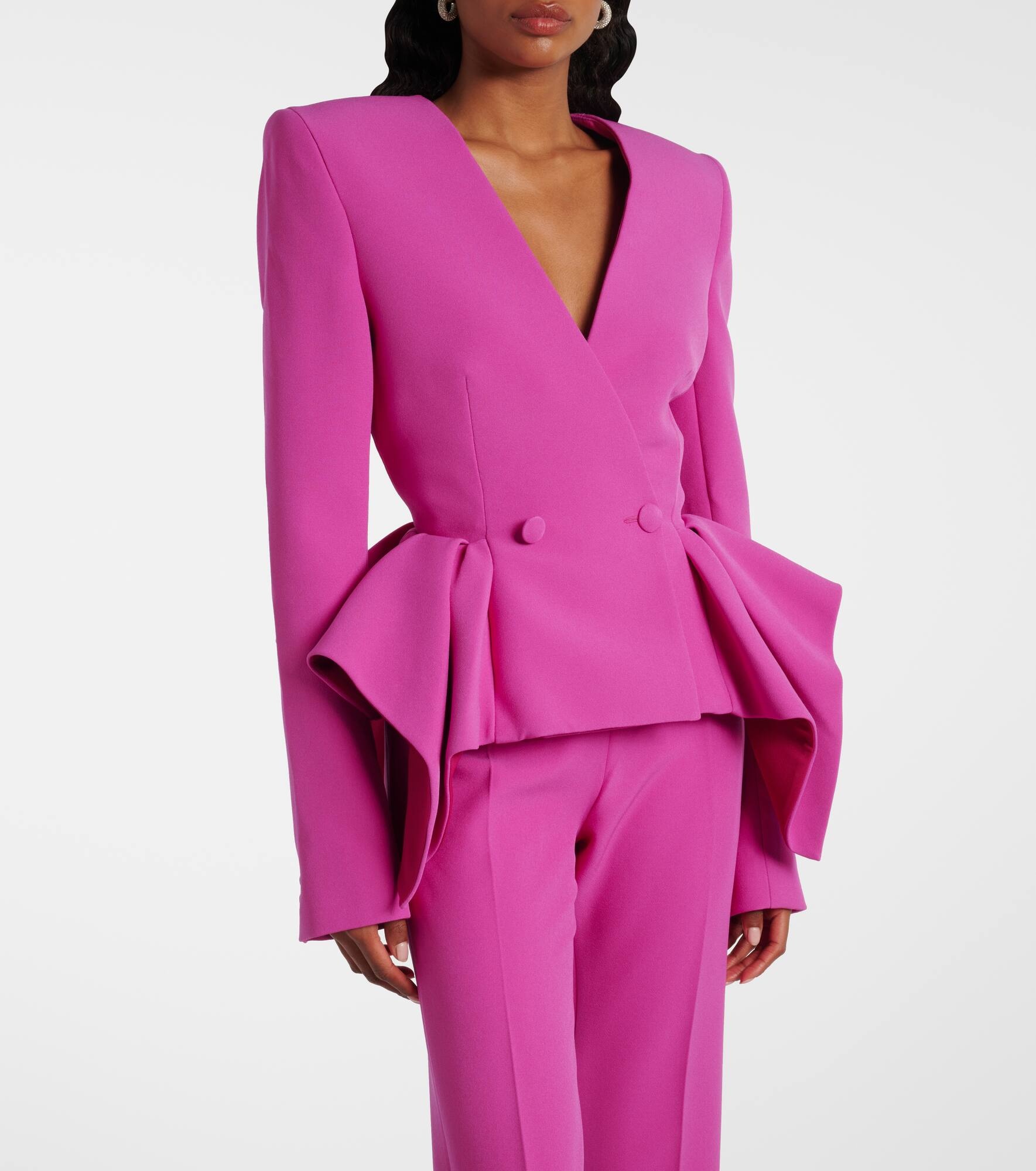 Double-breasted peplum blazer - 7