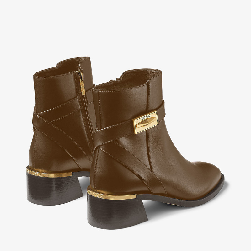 JIMMY CHOO Diantha 45
Brown Calf Leather Ankle Boot with Diamond Hardware outlook