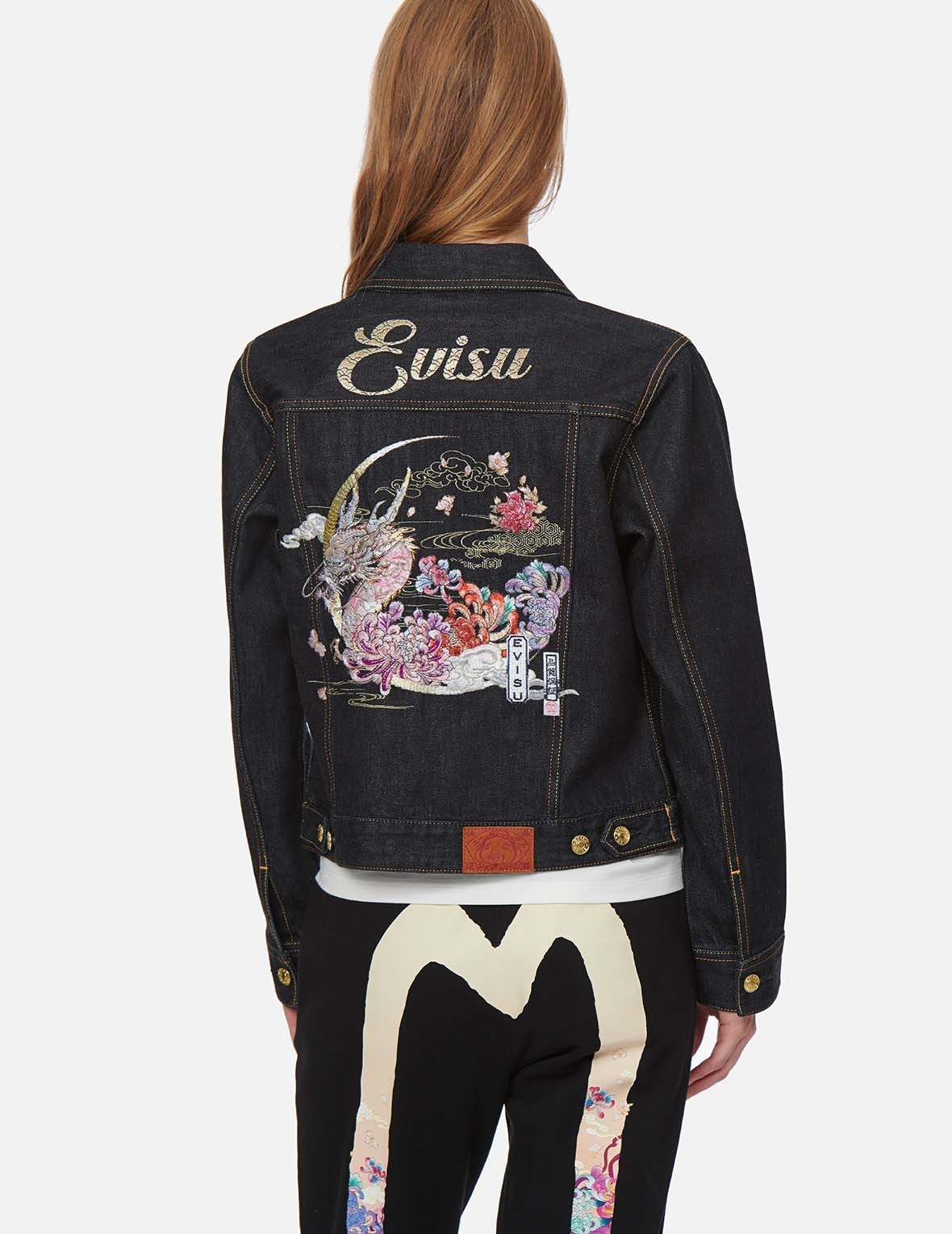 MOONLIGHT DRAGON EMBROIDERED DENIM JACKET - 3