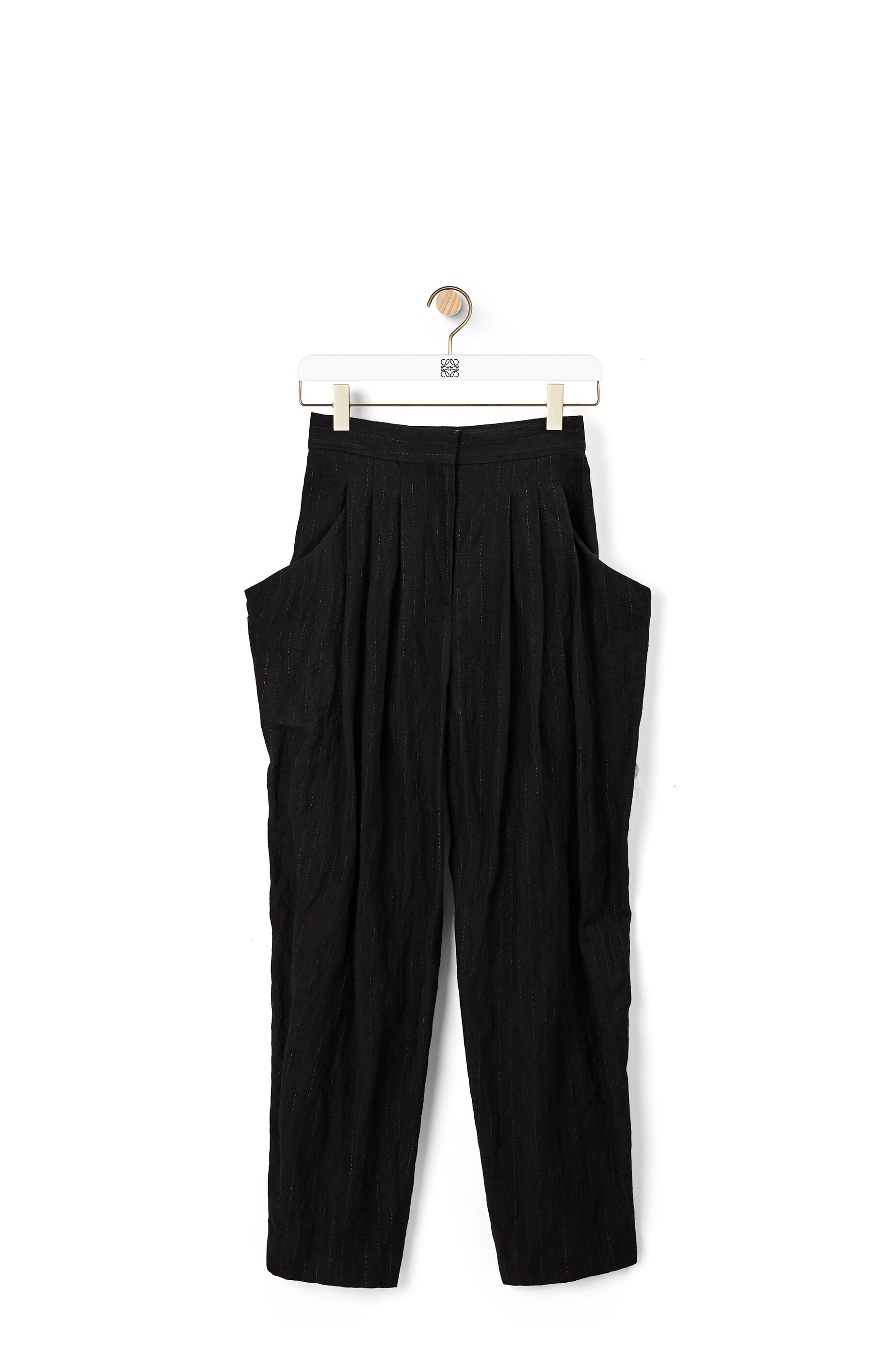 Side pocket trousers in wool and cotton - 1