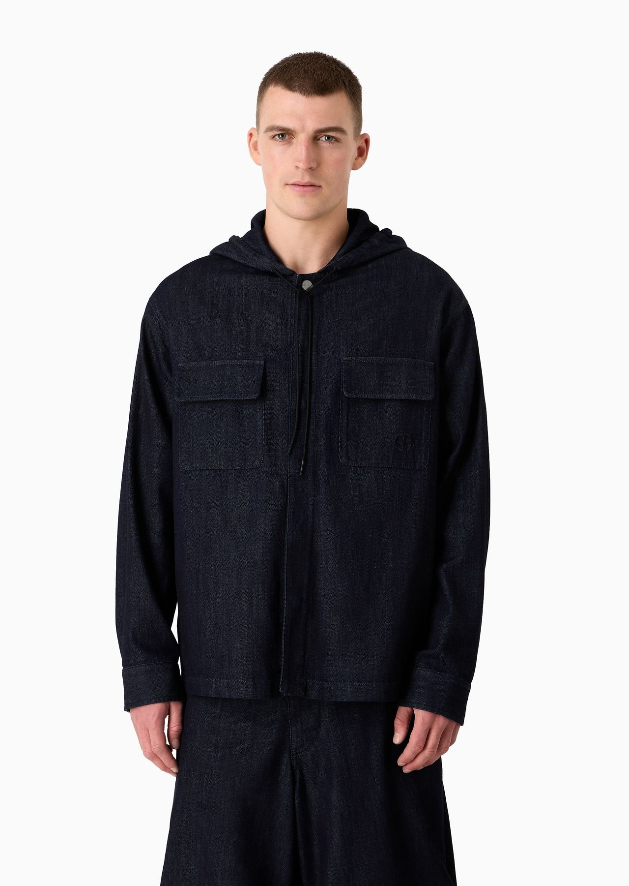 Denim Collection cotton denim hooded blouson - 2