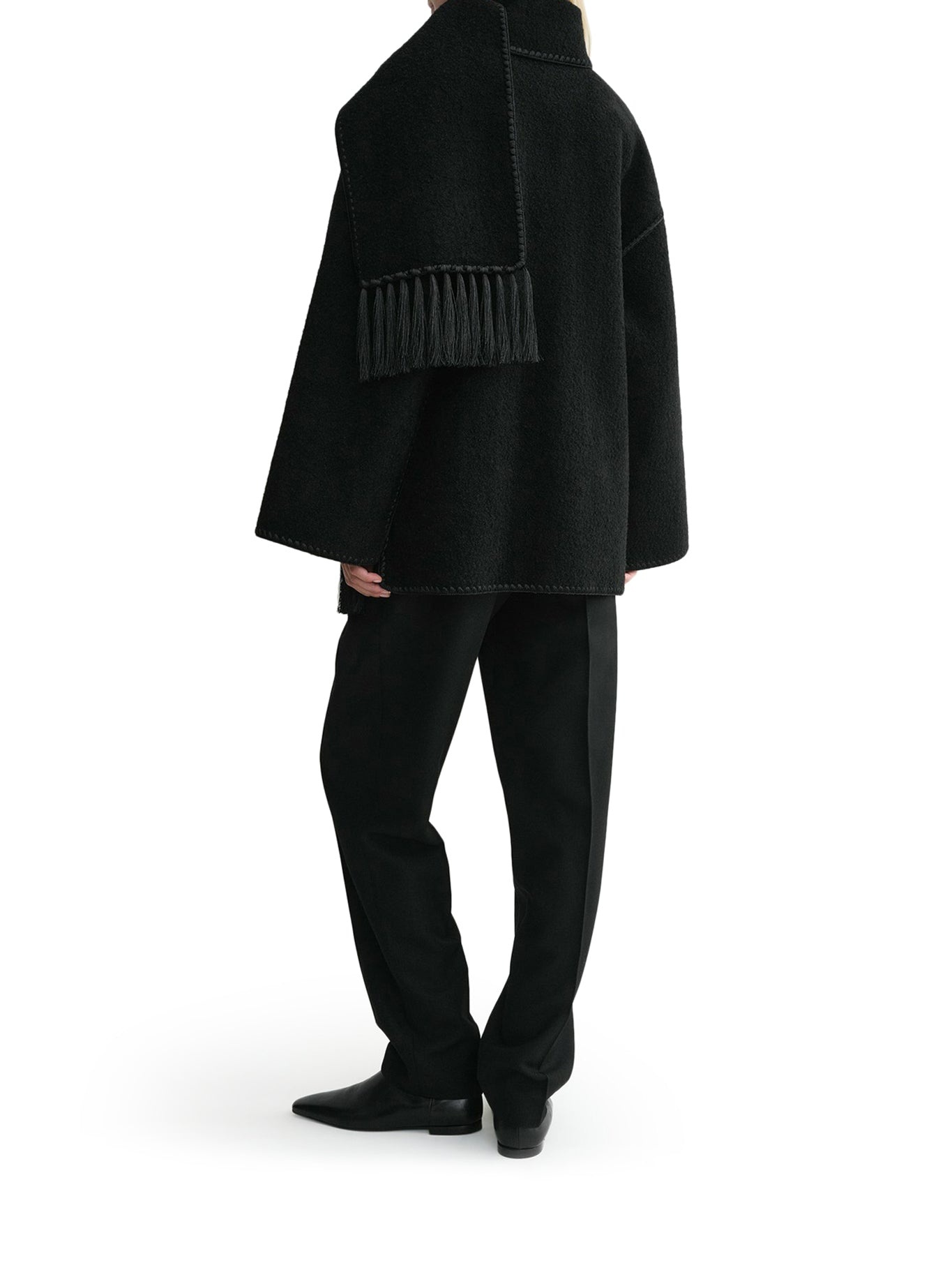 WOOL JACKET WITH SCARF - 4