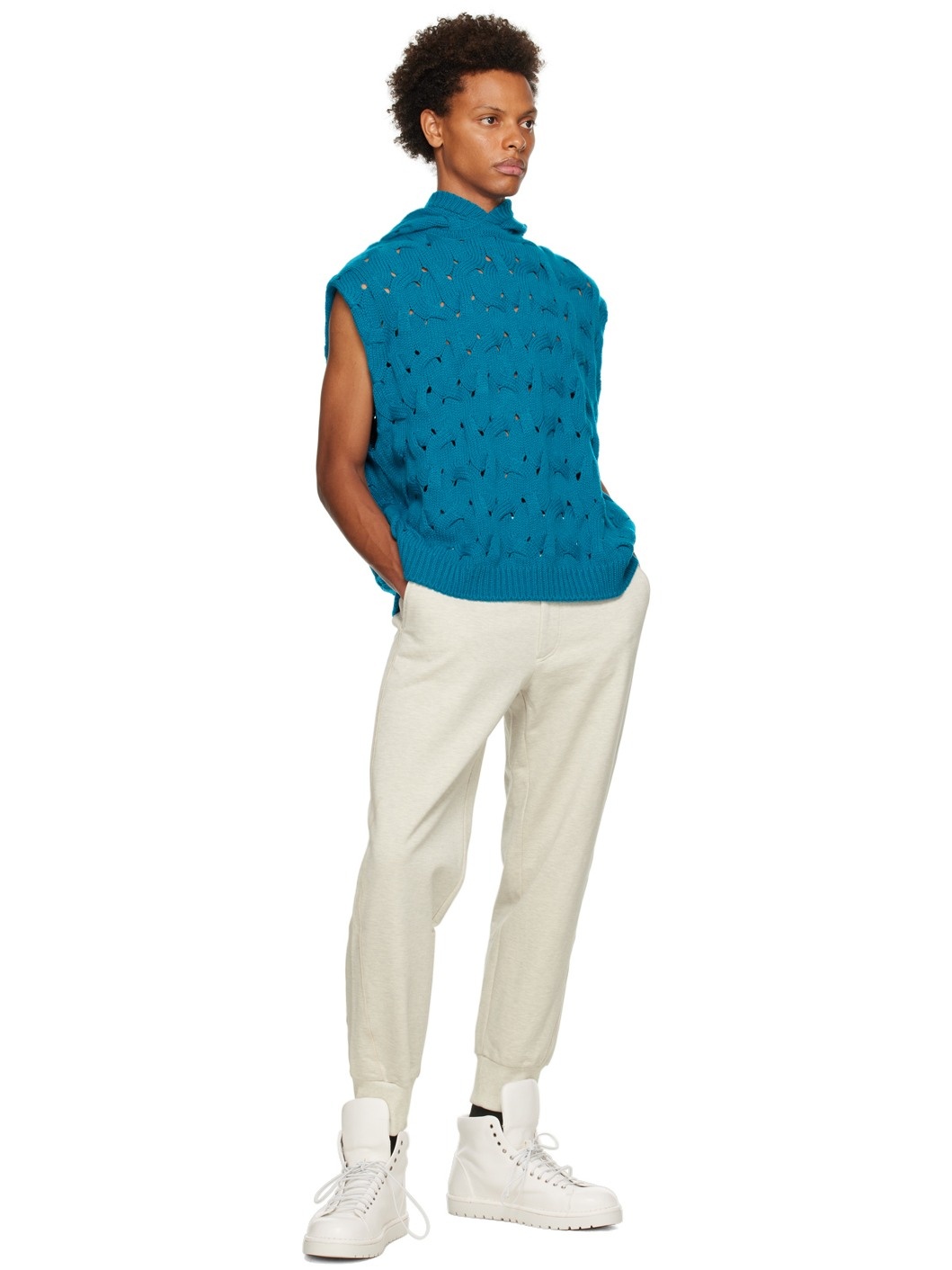Blue Twisted Vest - 4