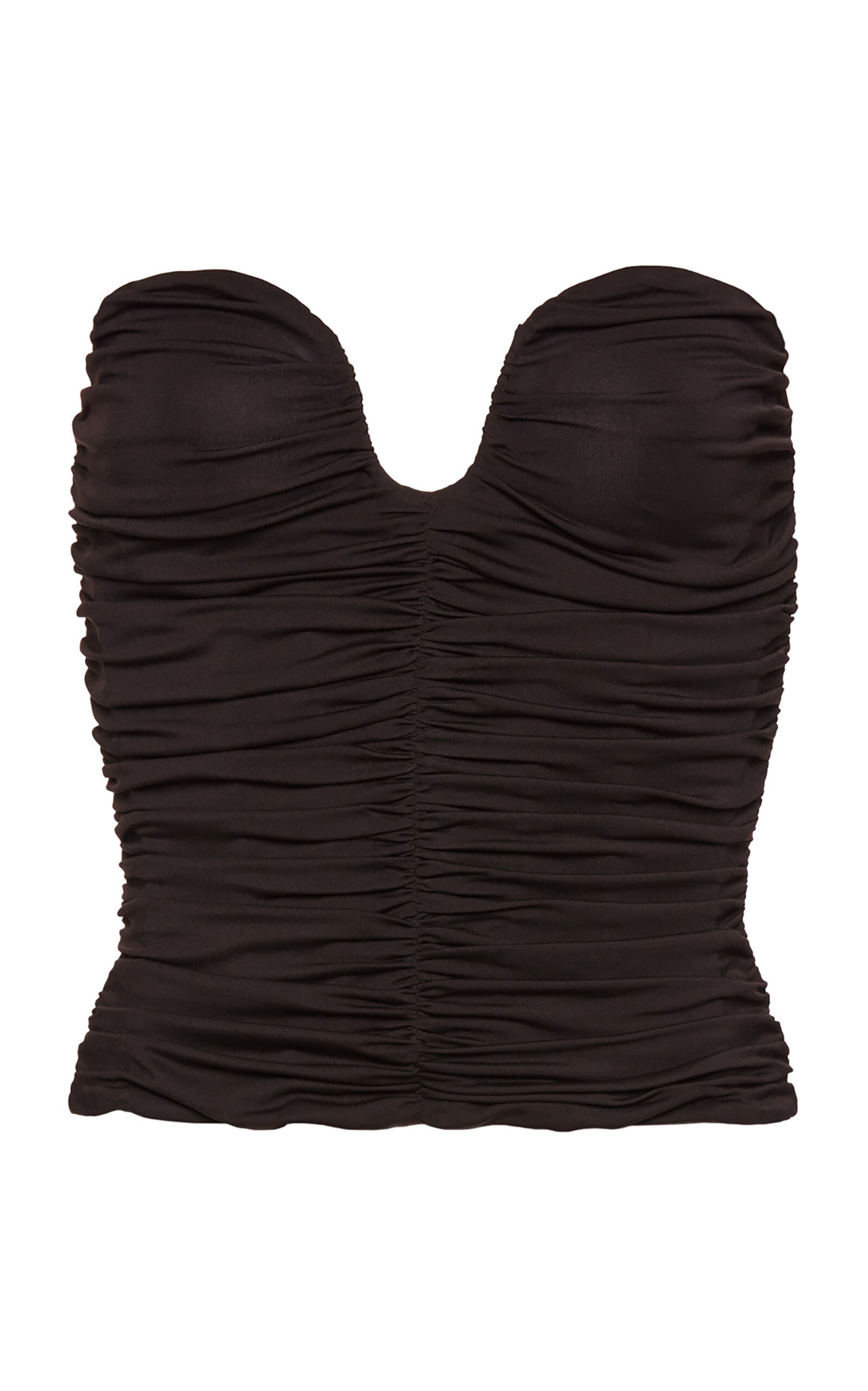 Strapless Stretch Corset brown - 1