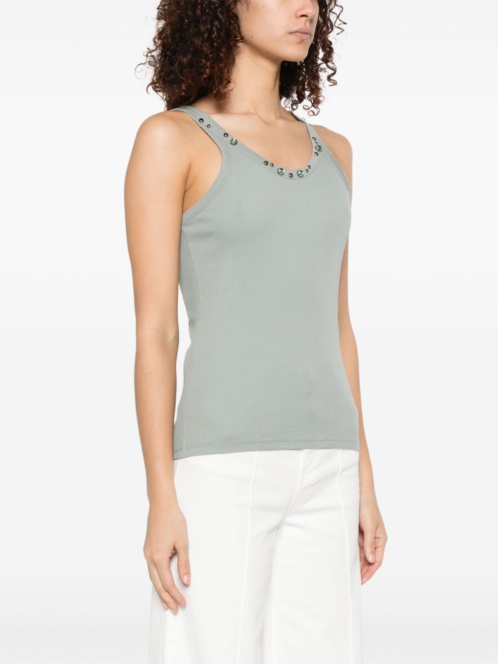 embellished tank top - 3