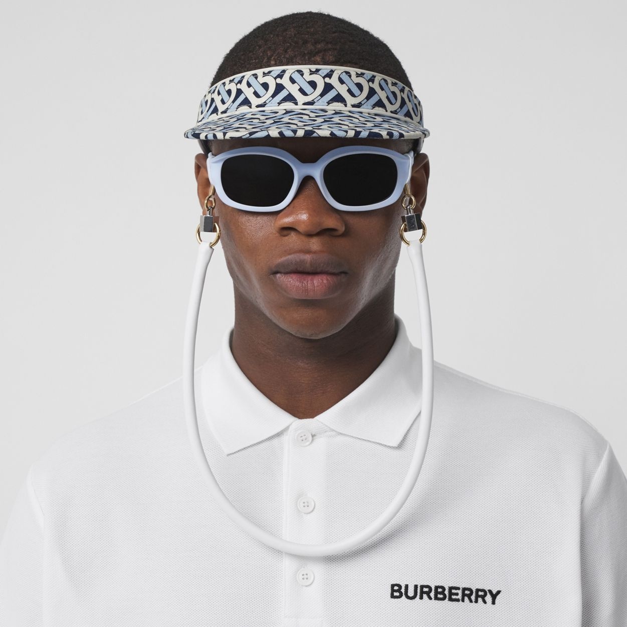 Monogram Print Cotton Visor - 4